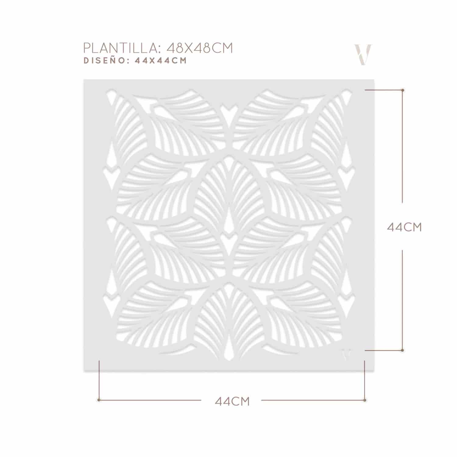 Plantillas para pintar, Vamarú Stencils, Colección Duranta 48x48cm, 1und - miniatura 3