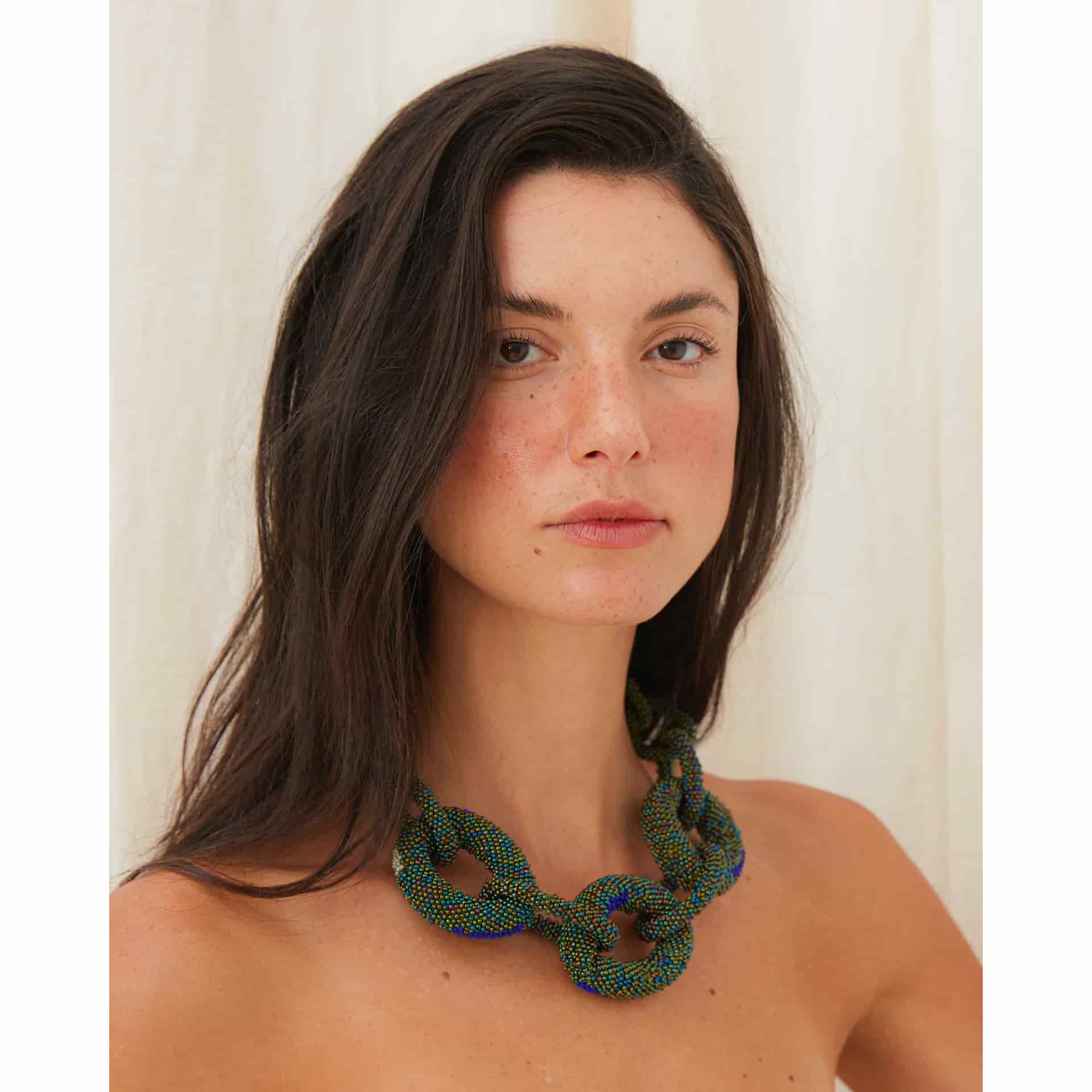 Link Beaded Necklace - miniatura 12