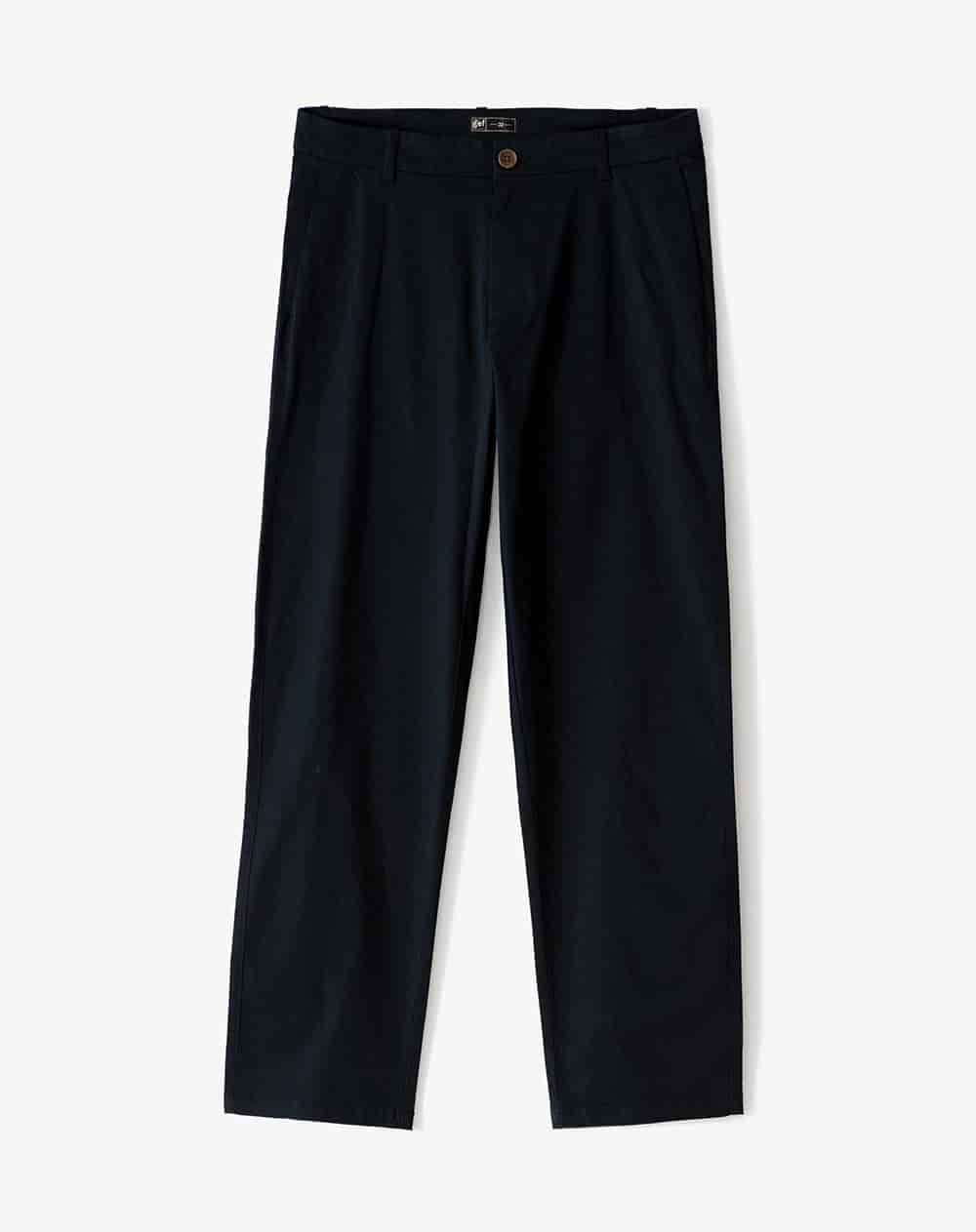 Pantalón regular tiro medio azul hombre - miniatura 6