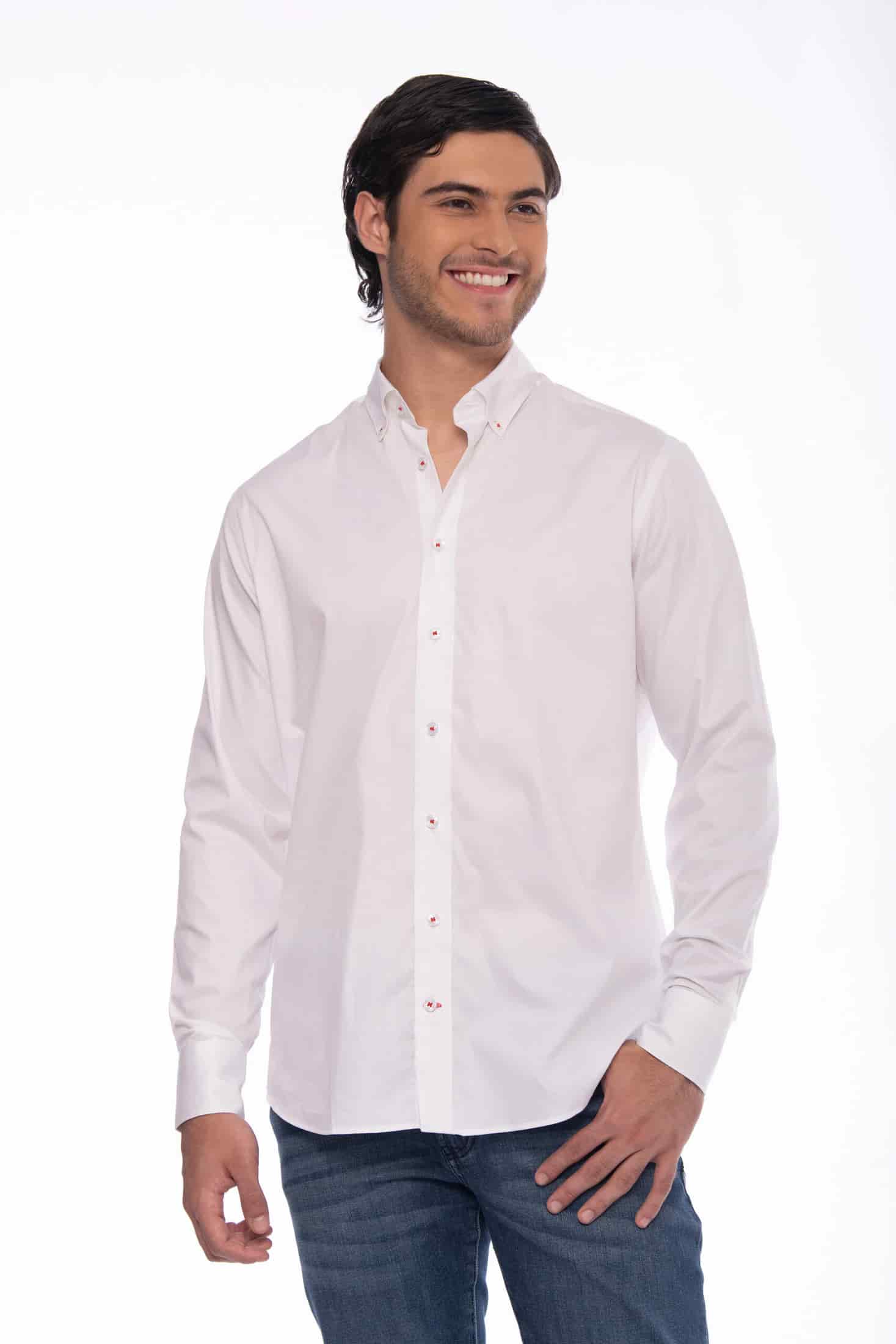 Camisa Algodón Blanco - miniatura 1