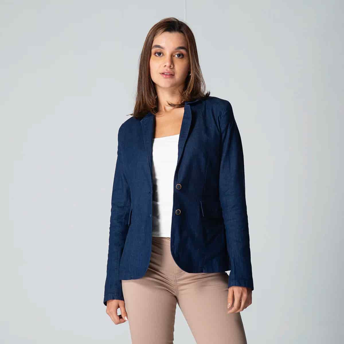 Blazer Casual Denim Slim Blz - miniatura 10