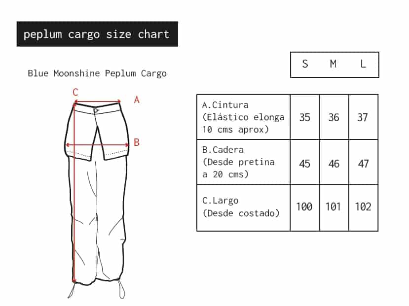 Blue Moonshine Peplum Cargo - miniatura 17