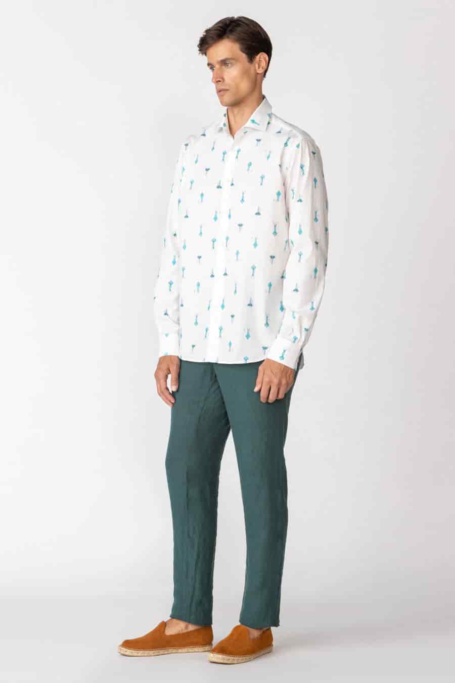 Men's cotton shirt white epiro - miniatura 2