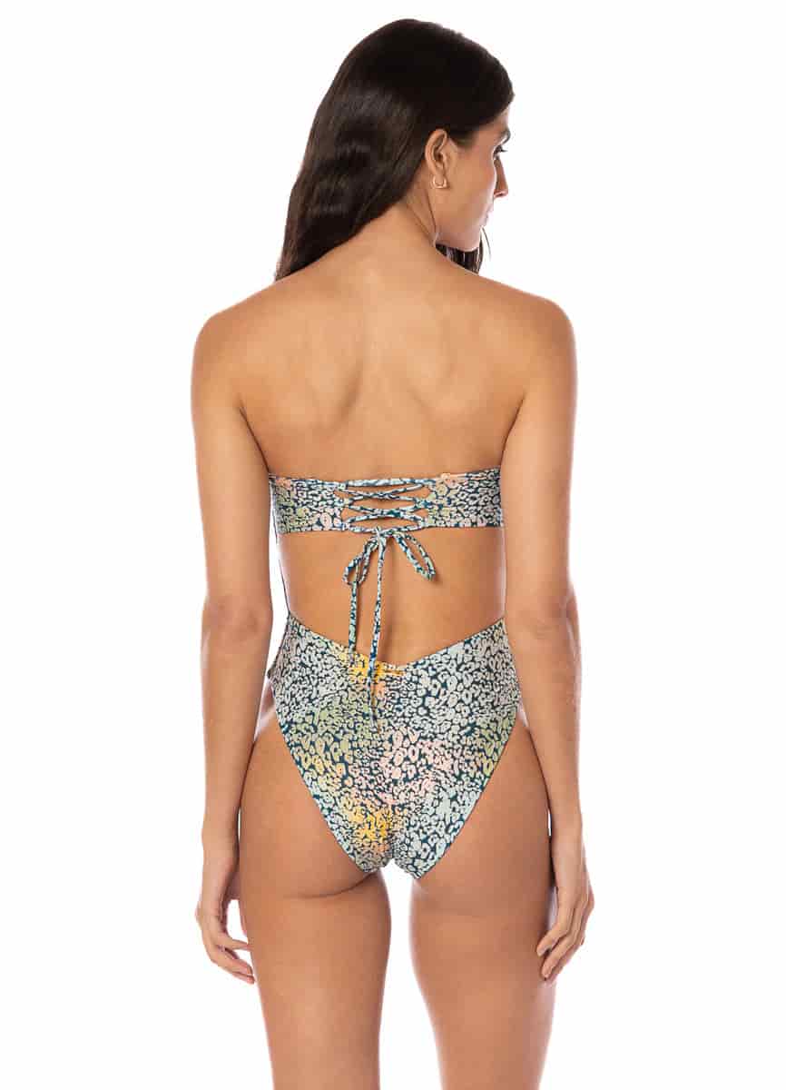 Maaji Jungle Jam Ohana Signature Cut Bandeau One Piece - miniatura 2