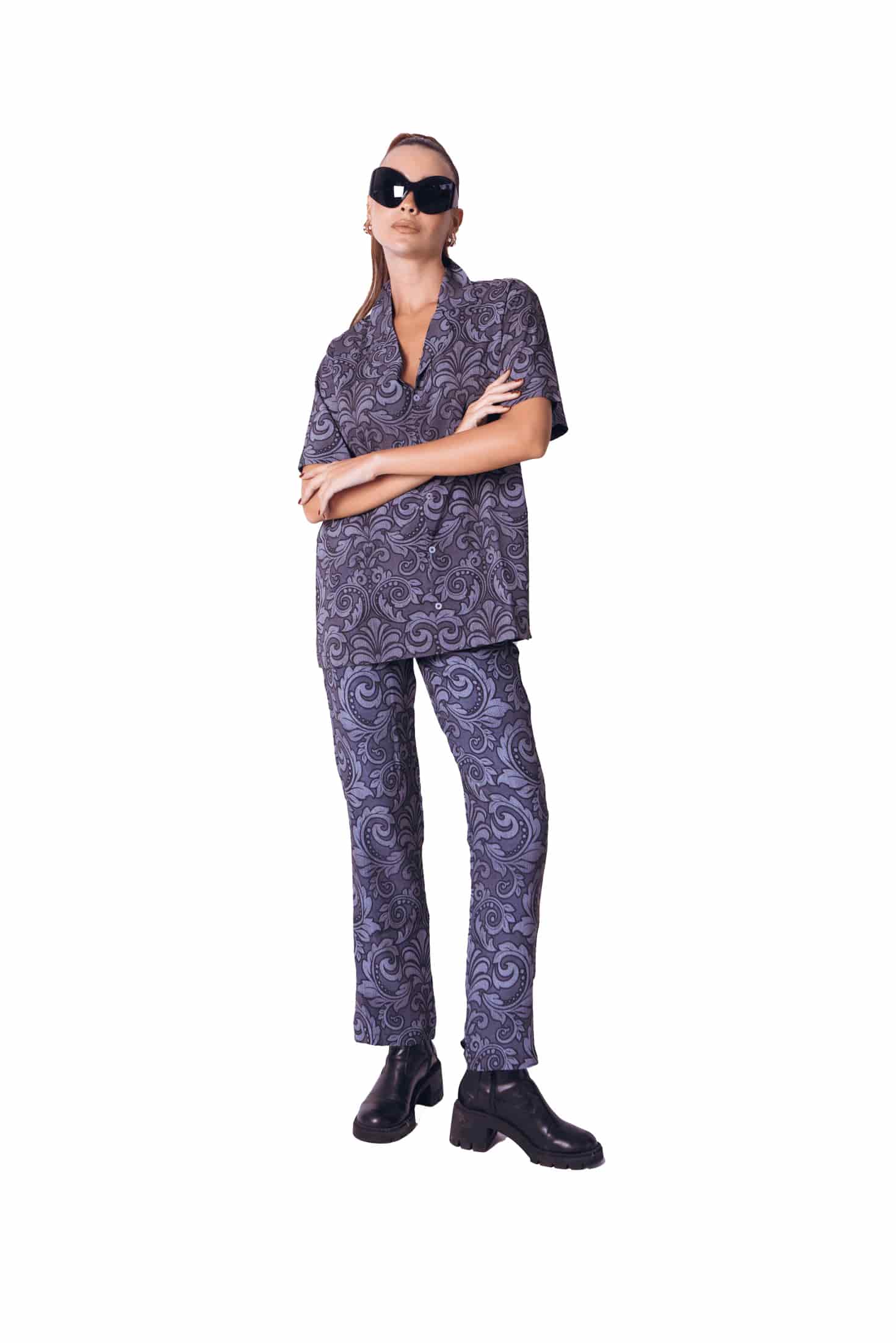 Camp Shirt in Silver Smoke - miniatura 4
