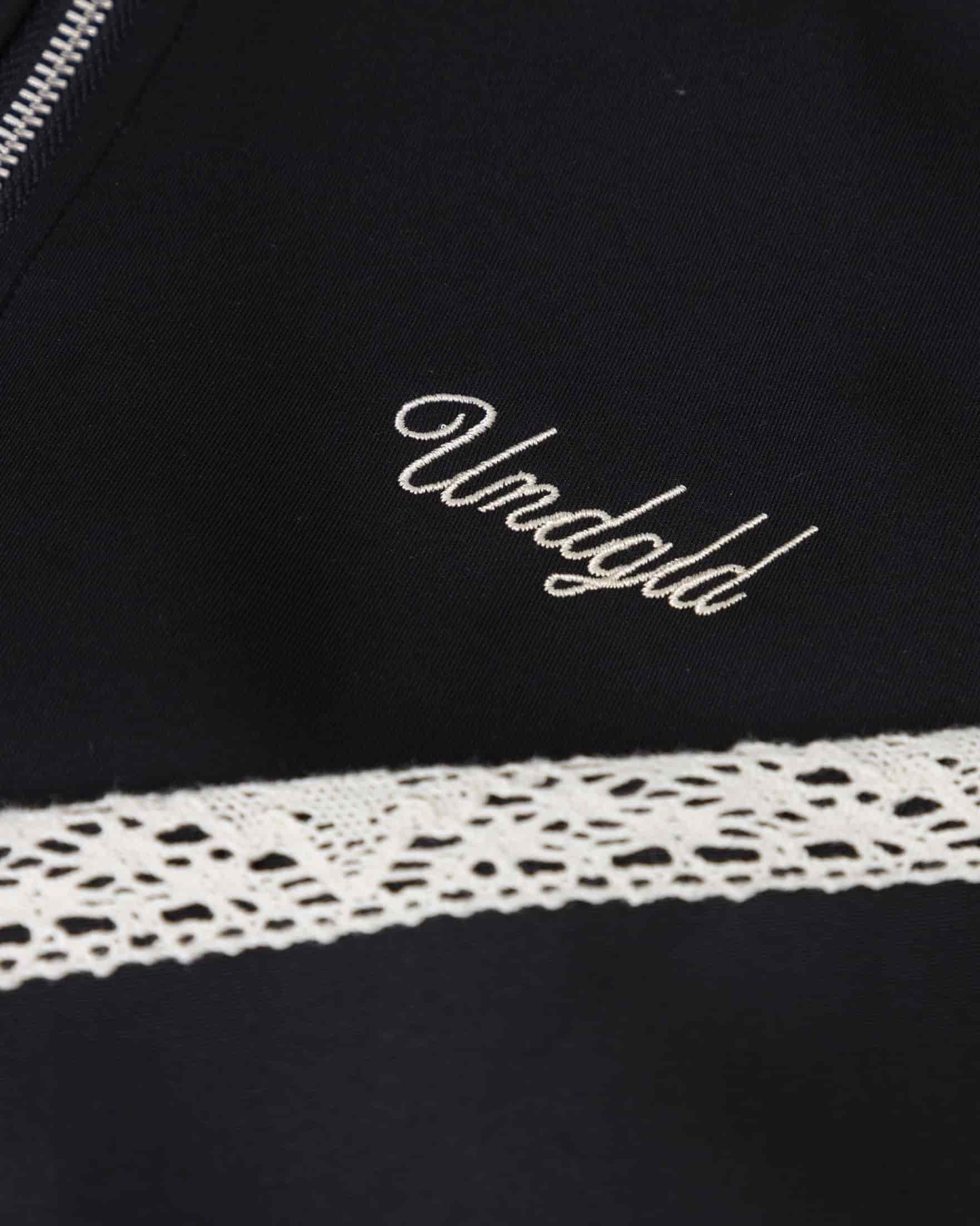 W Basics Undgld Lace-panel Track Jacket Black - miniatura 4