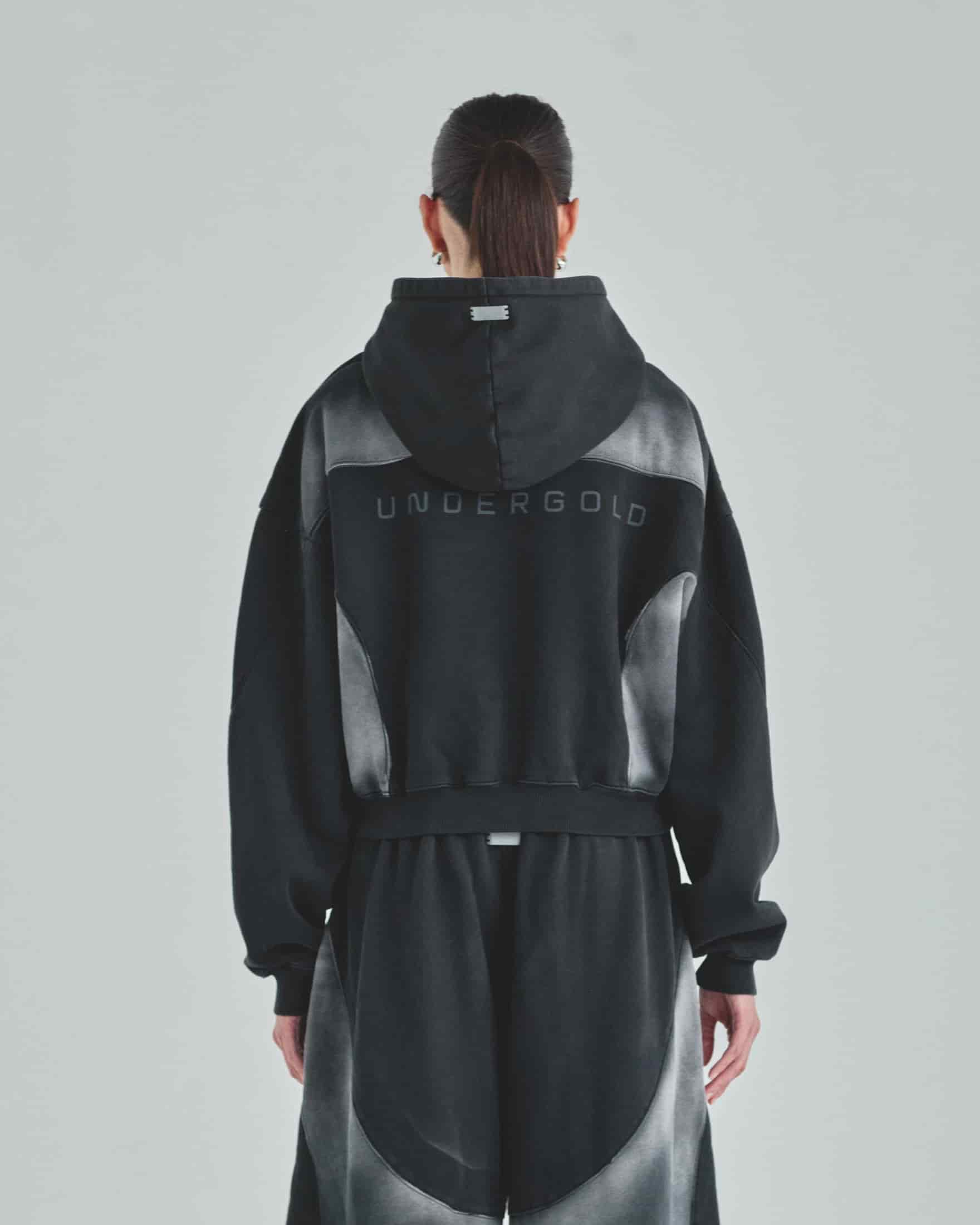 W Act 1 UG Boxy Fit Hoodie Sandblast Black - miniatura 7
