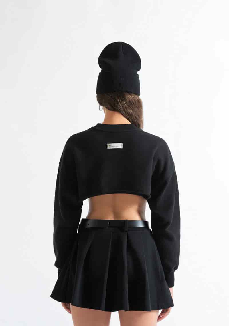 Monclair black crewneck - miniatura 10