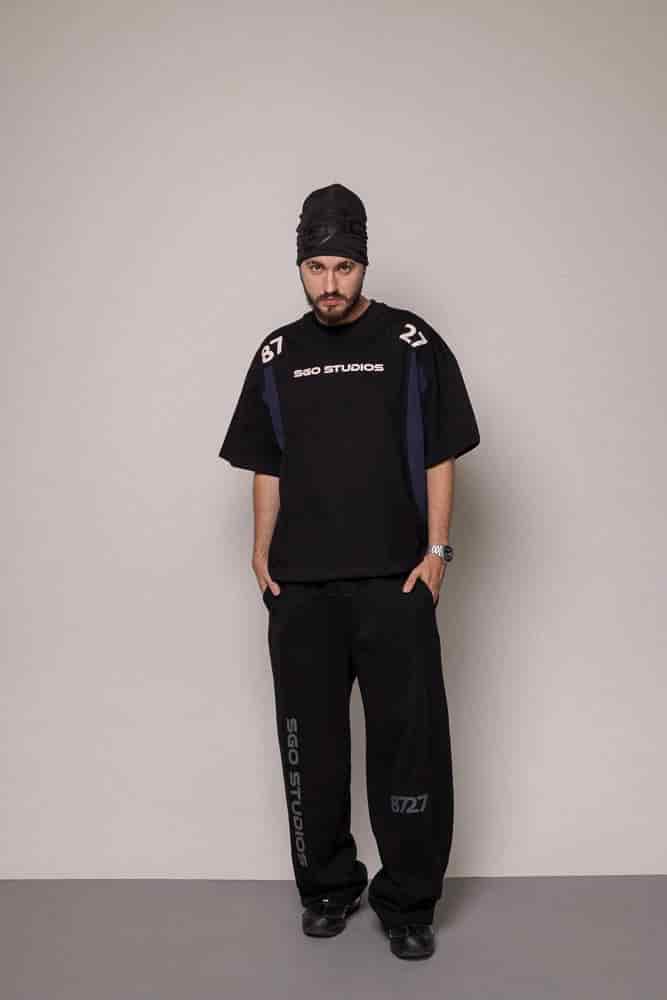 Camiseta Boxy Cortes 87/27-Negra - miniatura 2