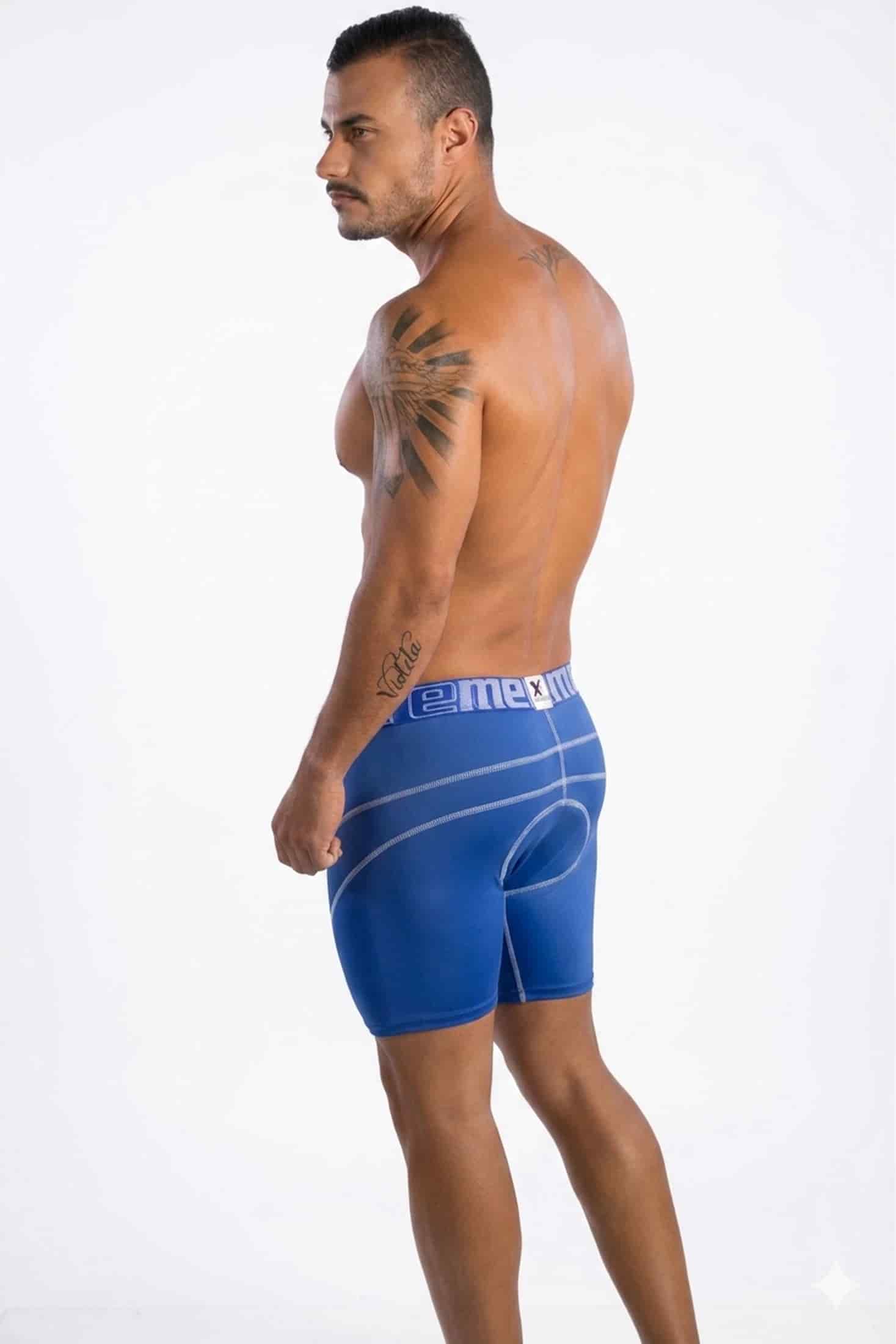 BOXER DEPORTIVO CON BADANA AZUL - miniatura 2