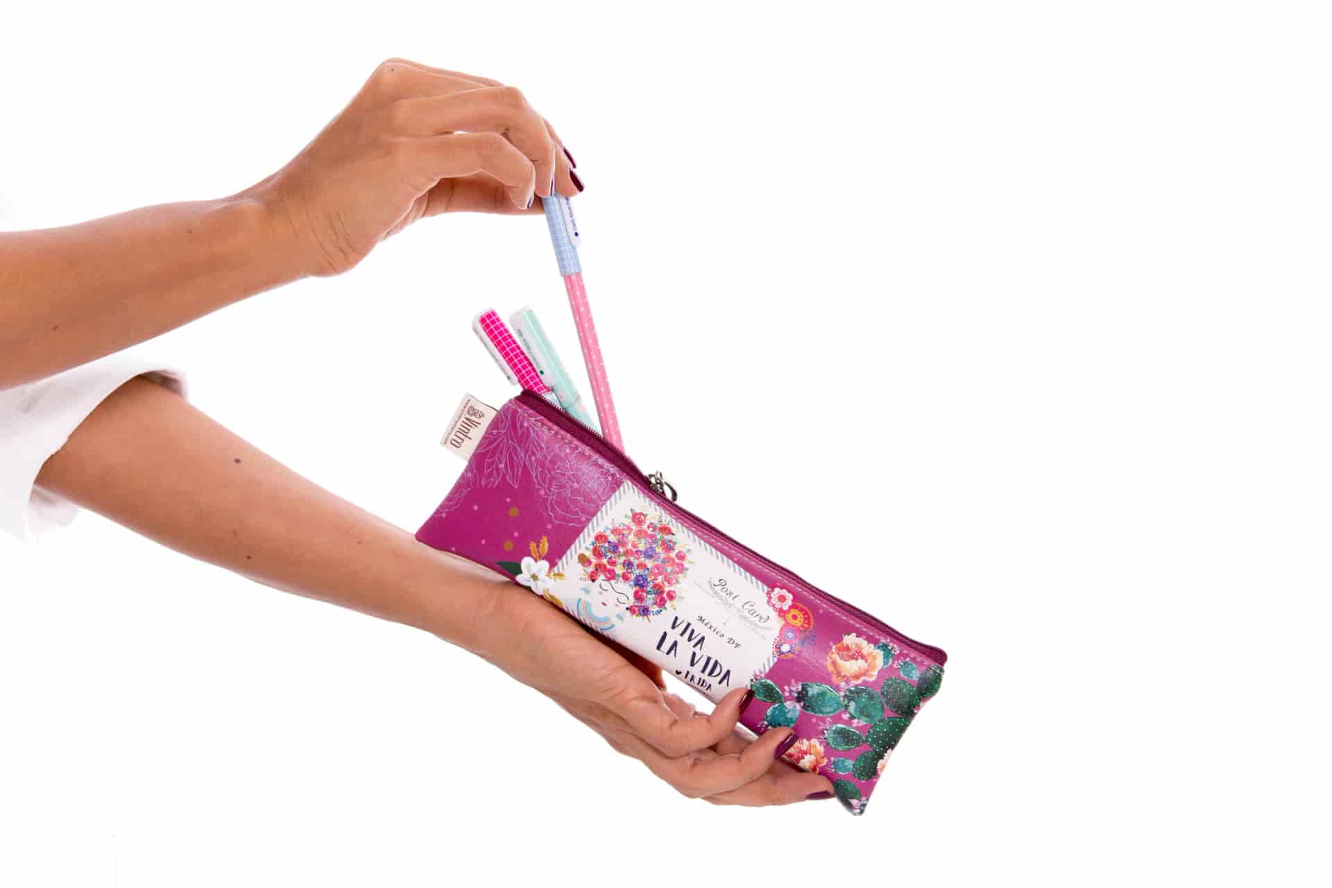 Portalapicero Para Mujer Estampado Con Cremallera Viva La Vida - miniatura 3