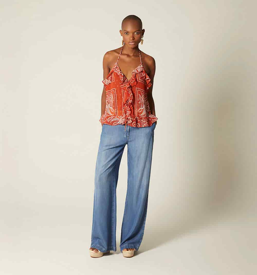 Blusa halter con bolero - miniatura 1