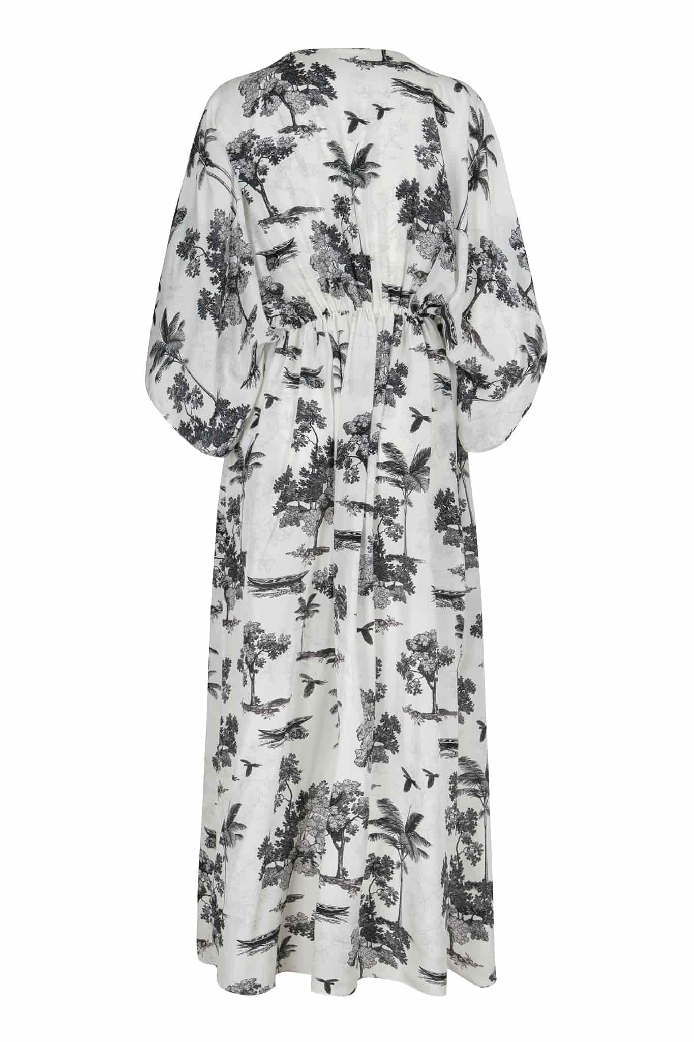 San Cipriano Crepe Chine Tunic / Ivory Trees - miniatura 3