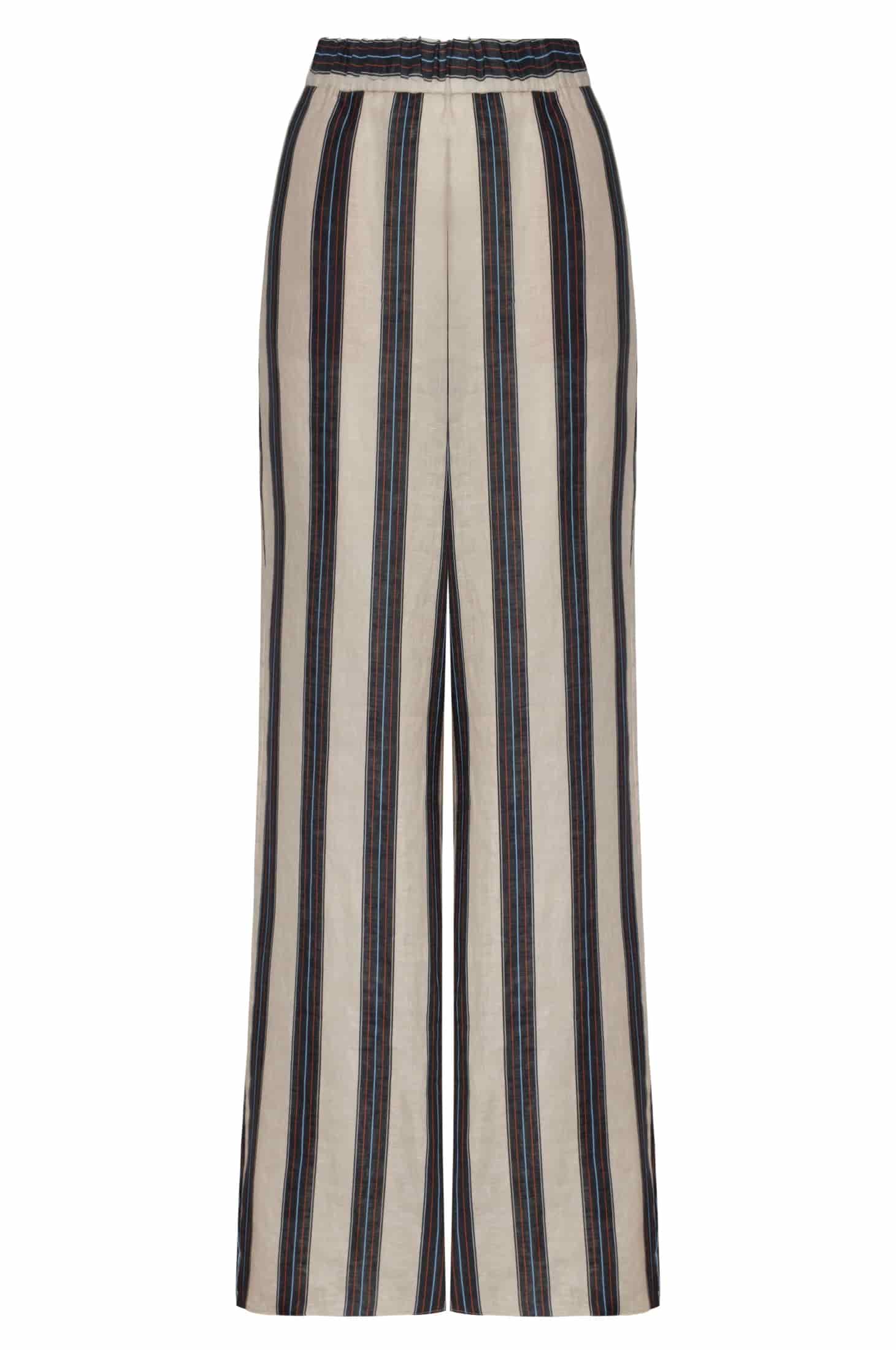 San Benito Linen Pants / Navy Stripes - miniatura 1