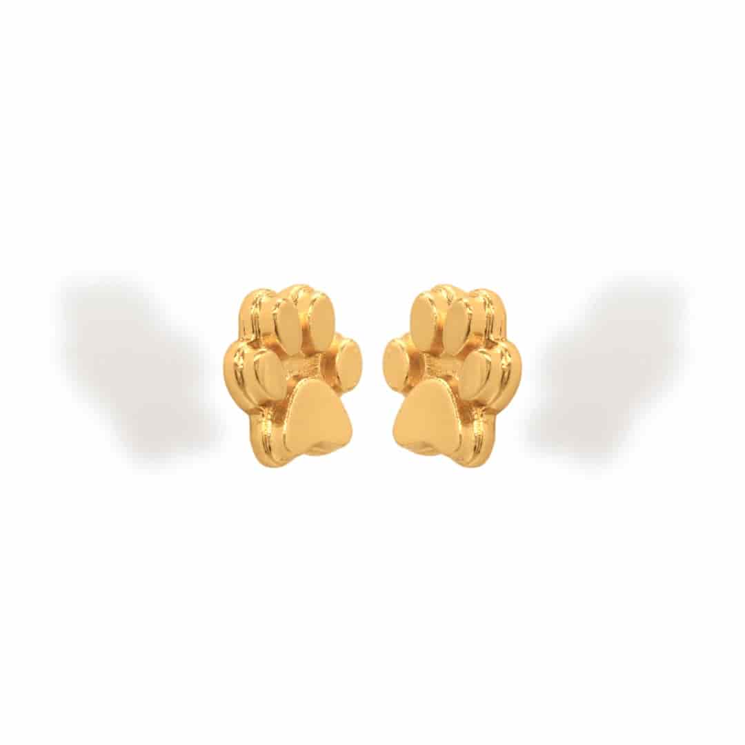 Aretes de huella de perro - miniatura 2