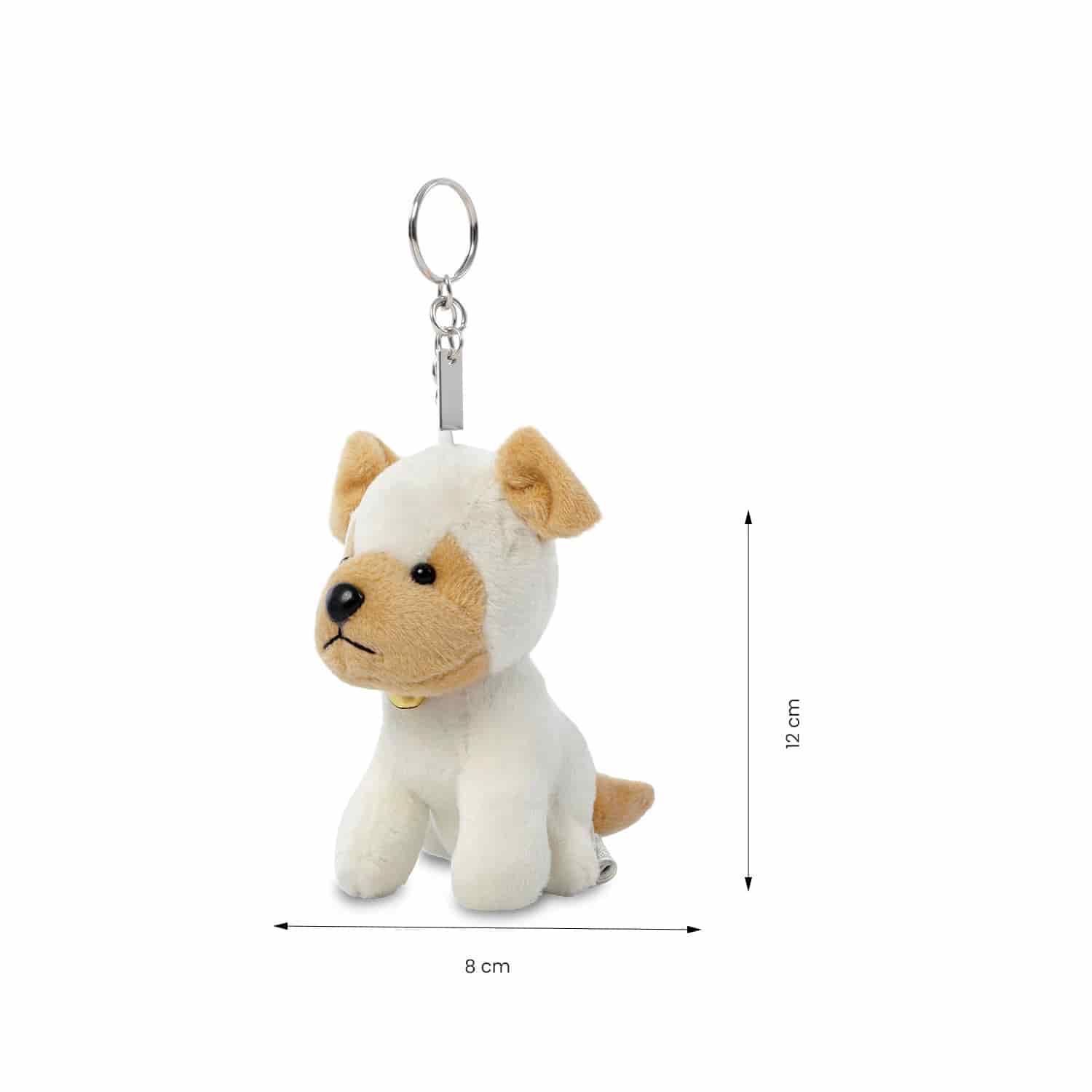 Llavero de Peluche Doggy color Blanco - miniatura 6