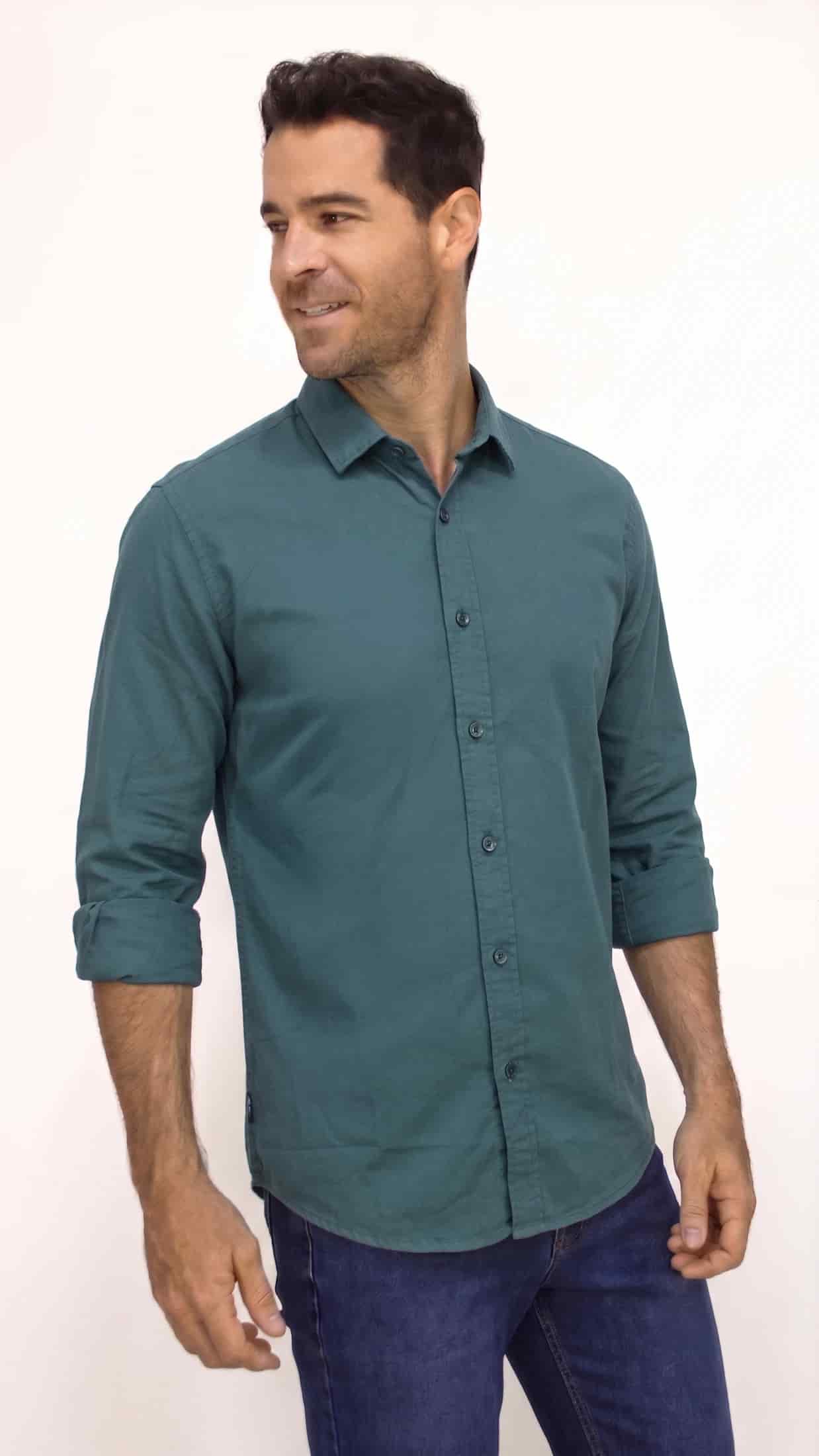 CAMISA MANGA LARGA OXFORD PARA HOMBRE - miniatura 1