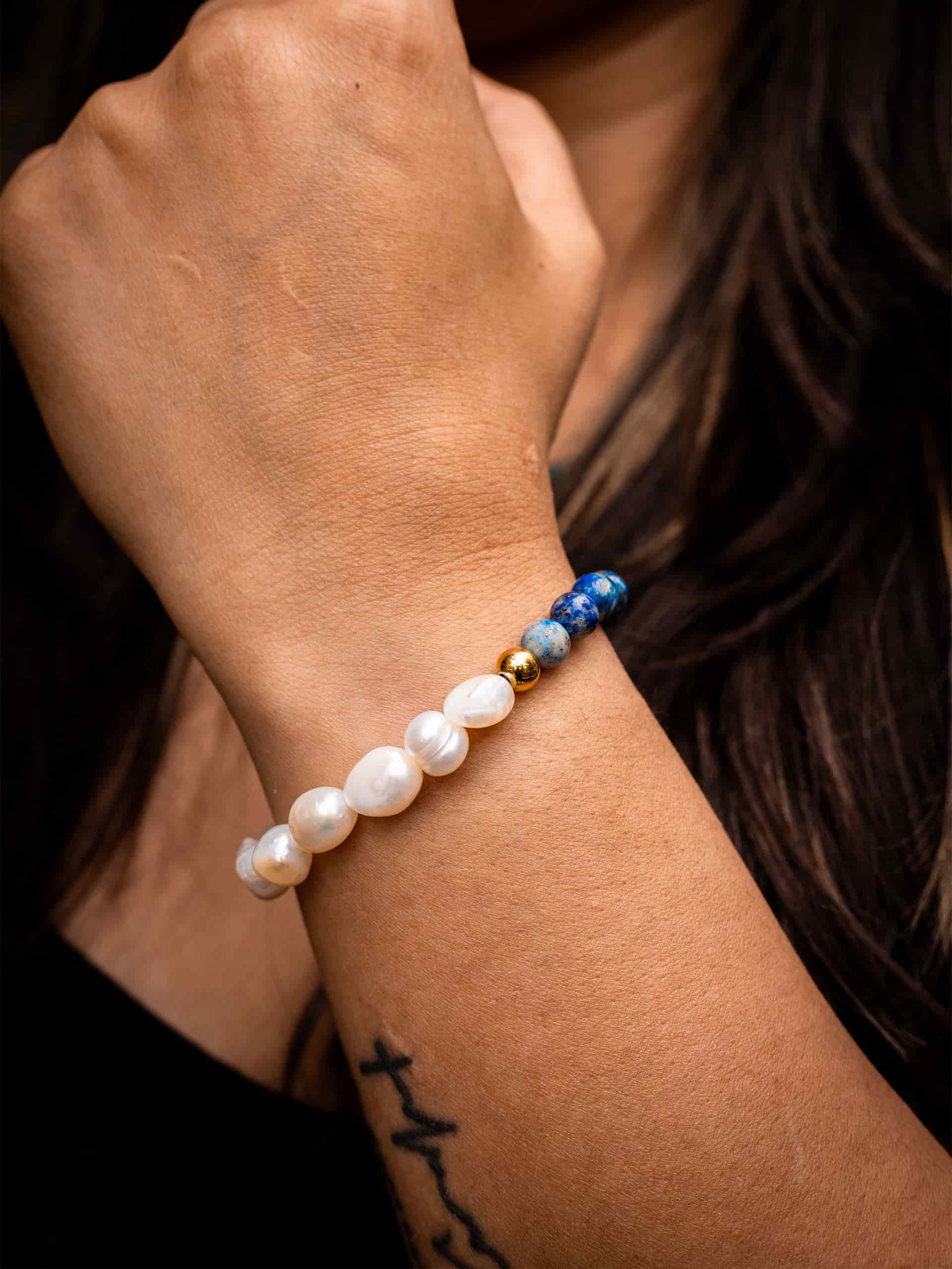 Brazalete Perla de Rio & Lapislázuli - miniatura 2