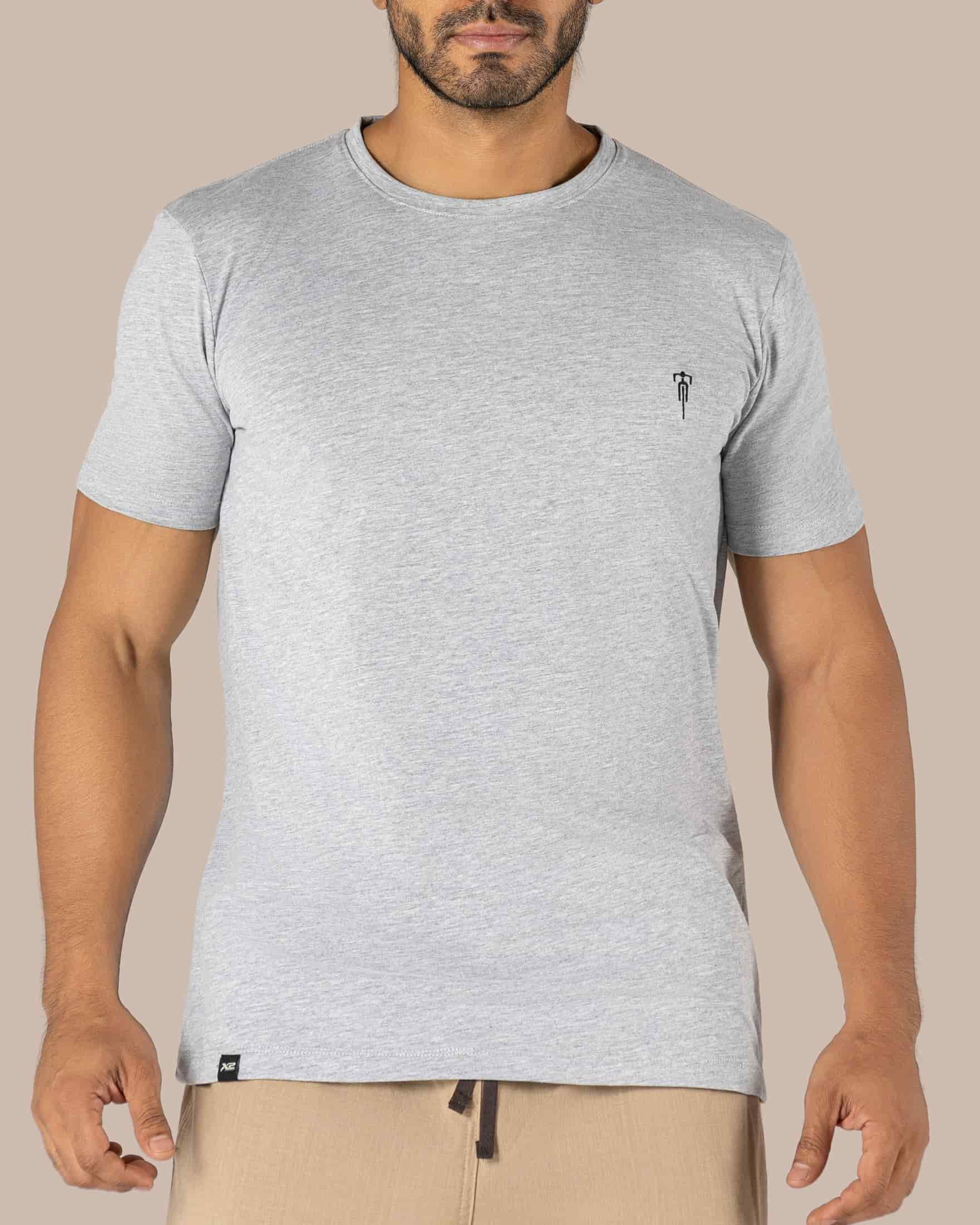 🎁GRATIS por la compra de 4 bóxer. Camiseta Cuello Redondo Algodón Desiderio Gris X2 - miniatura 2