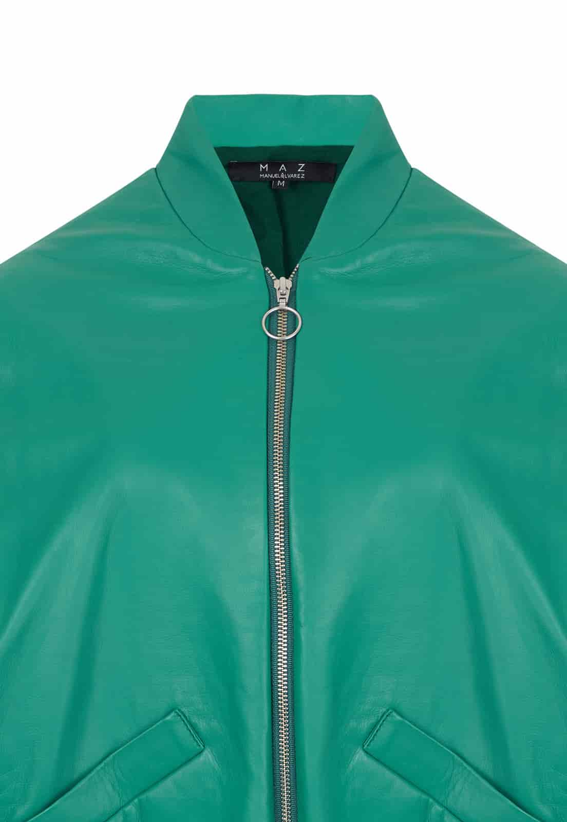 BOMBER LEATHER JACKET - miniatura 5