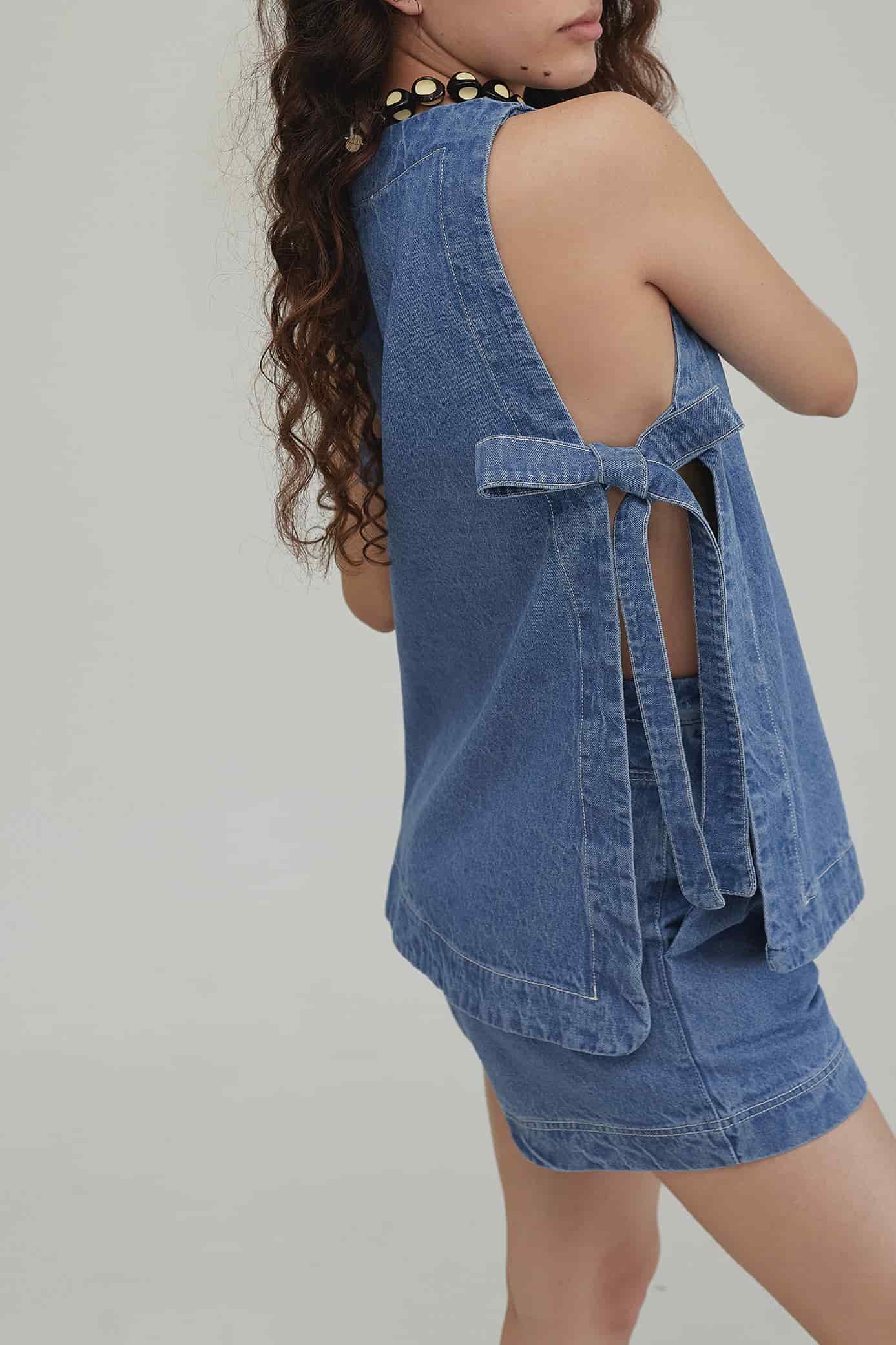 Top Hermandad Denim - miniatura 1