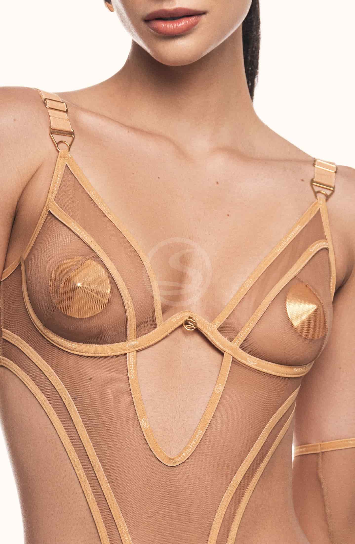 Nipples Dorados Metálicos Santísimas - miniatura 2
