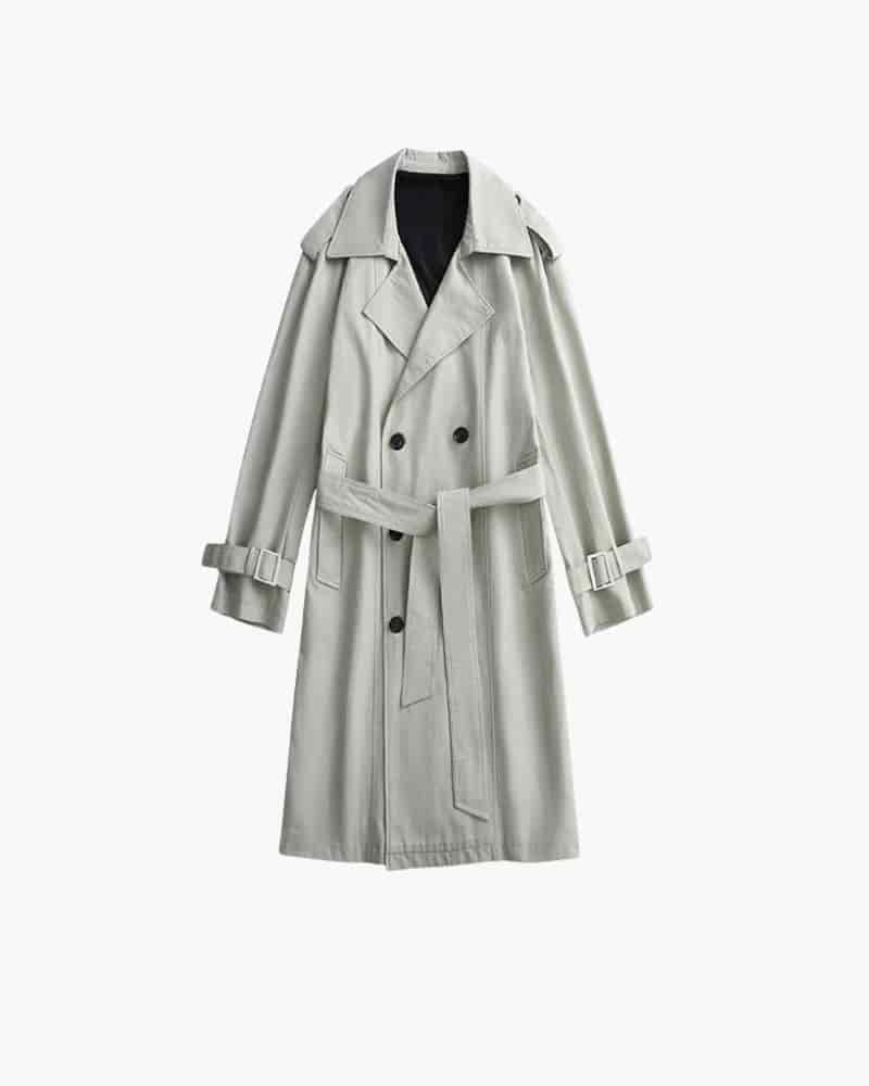 Classic Double-Breasted Trench Coat - miniatura 4