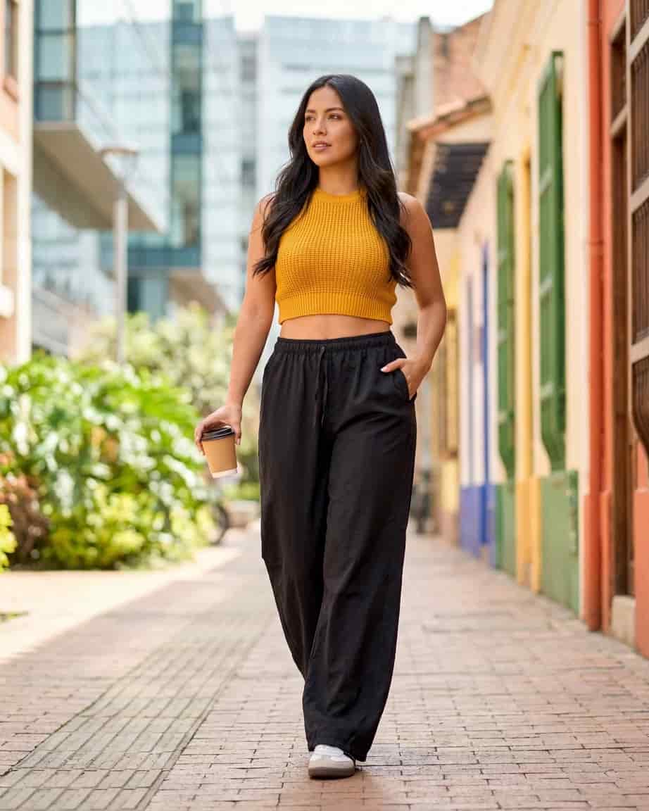 Pantalón Negro Jaspeado - miniatura 7