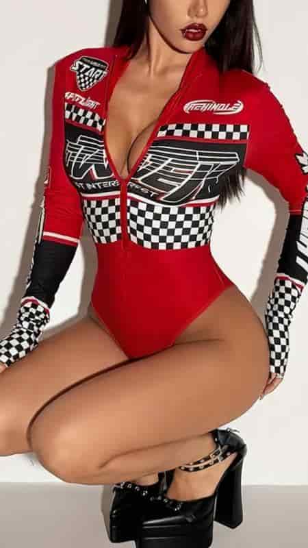 BODY ROJO RACER MANGA LARGA - miniatura 3