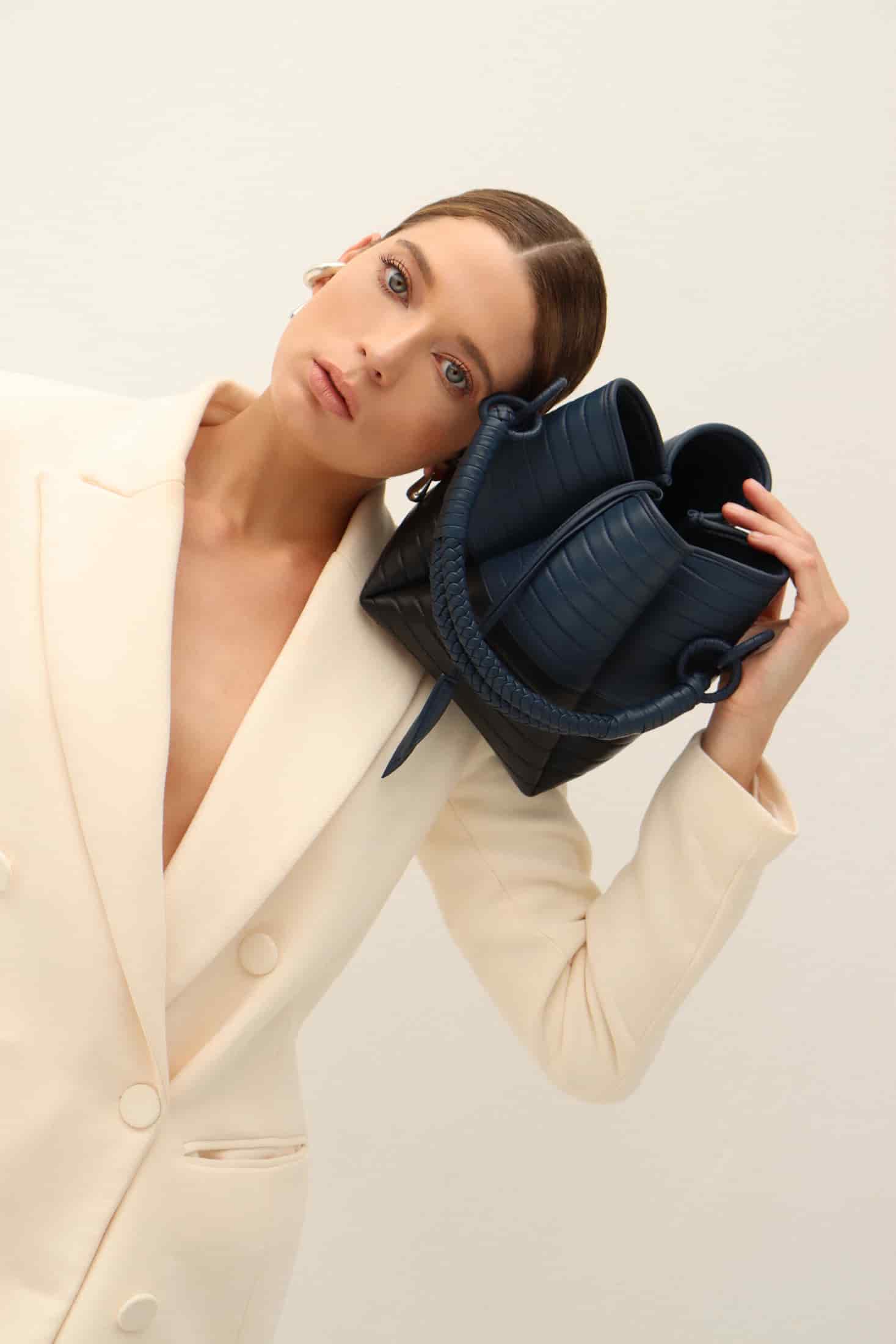 Tulip Oxford Bag, Black & Blue - miniatura 4