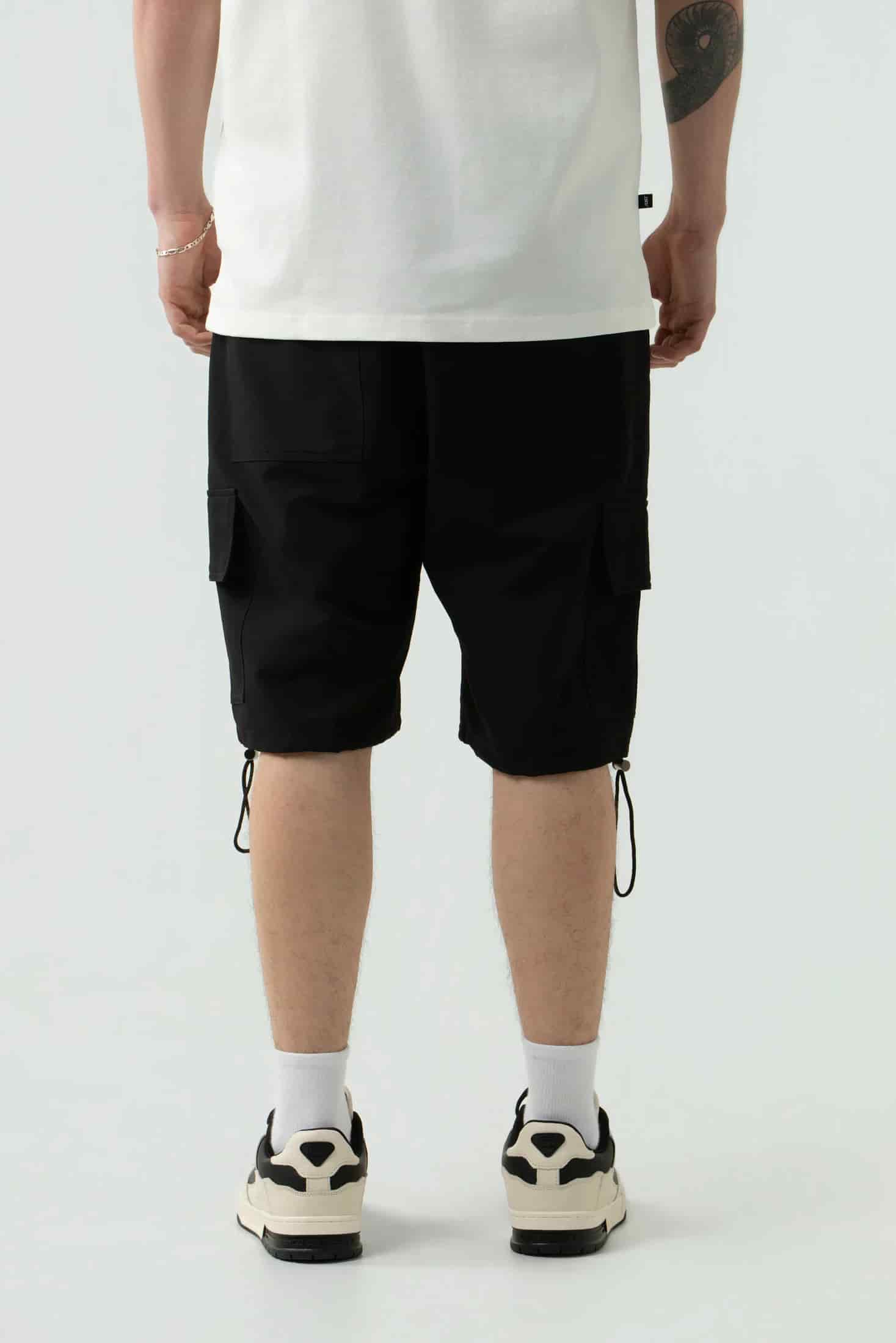 BERMUDA CARGO COLOR NEGRO - miniatura 4