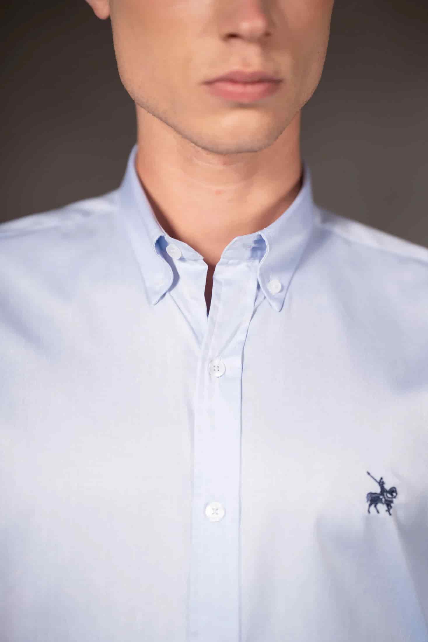 Camisa Vincenzo Hombre Azul Claro - miniatura 2