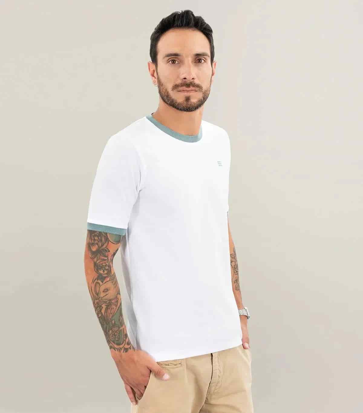 Camiseta - Bianca Collo Oliva - miniatura 1