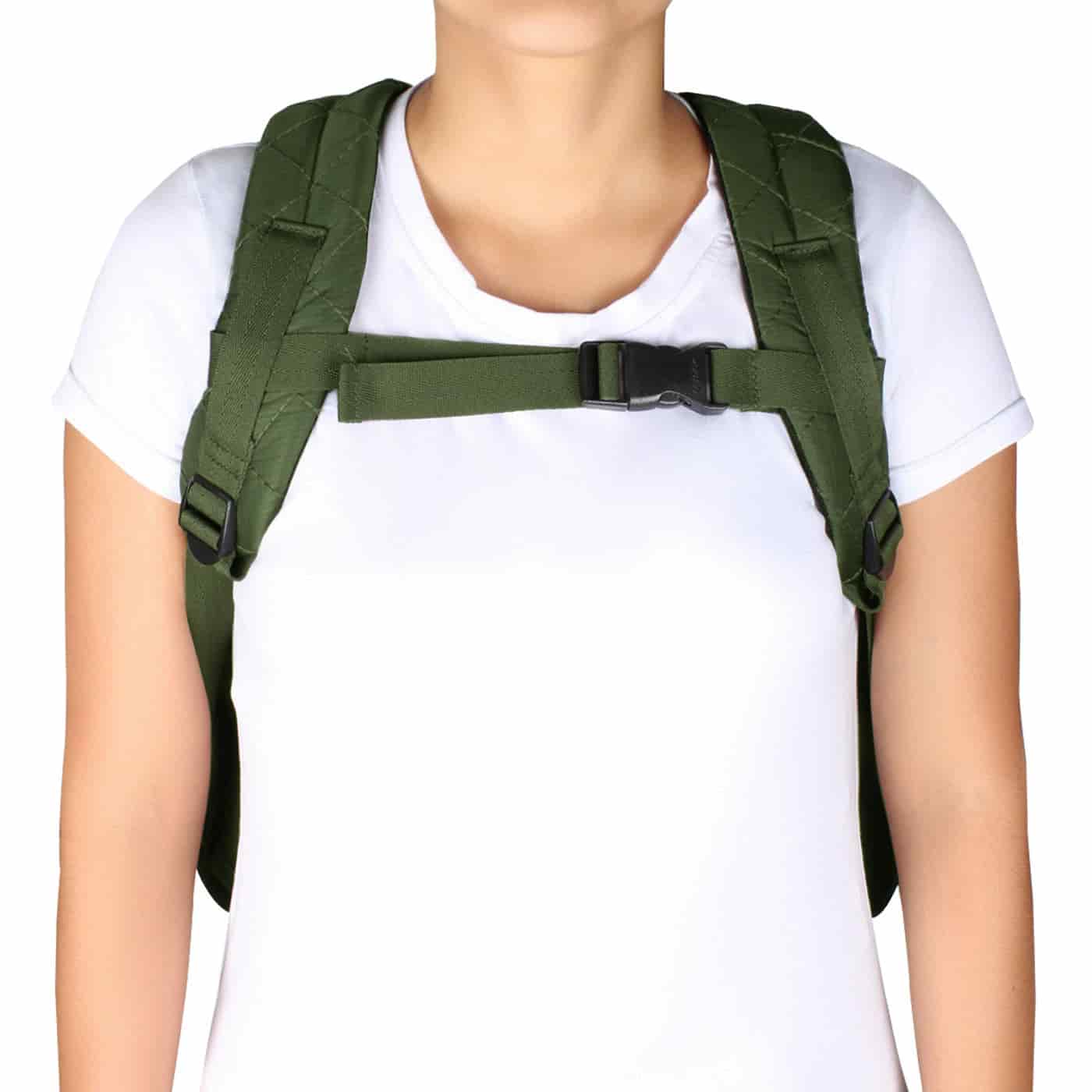 Morral Cabina Tapa Puffer Verde Militar - miniatura 7