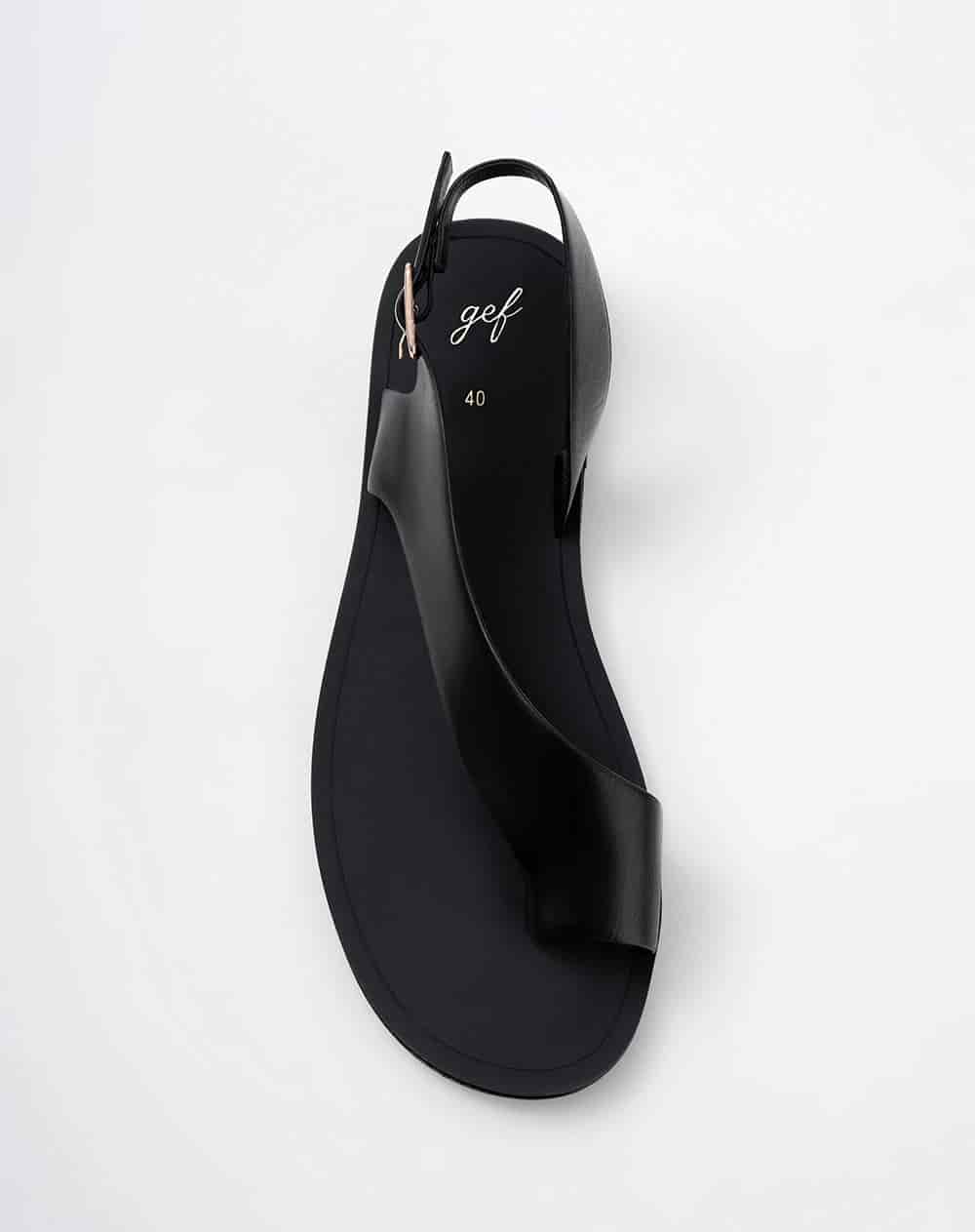 Sandalias negro mujer - miniatura 4