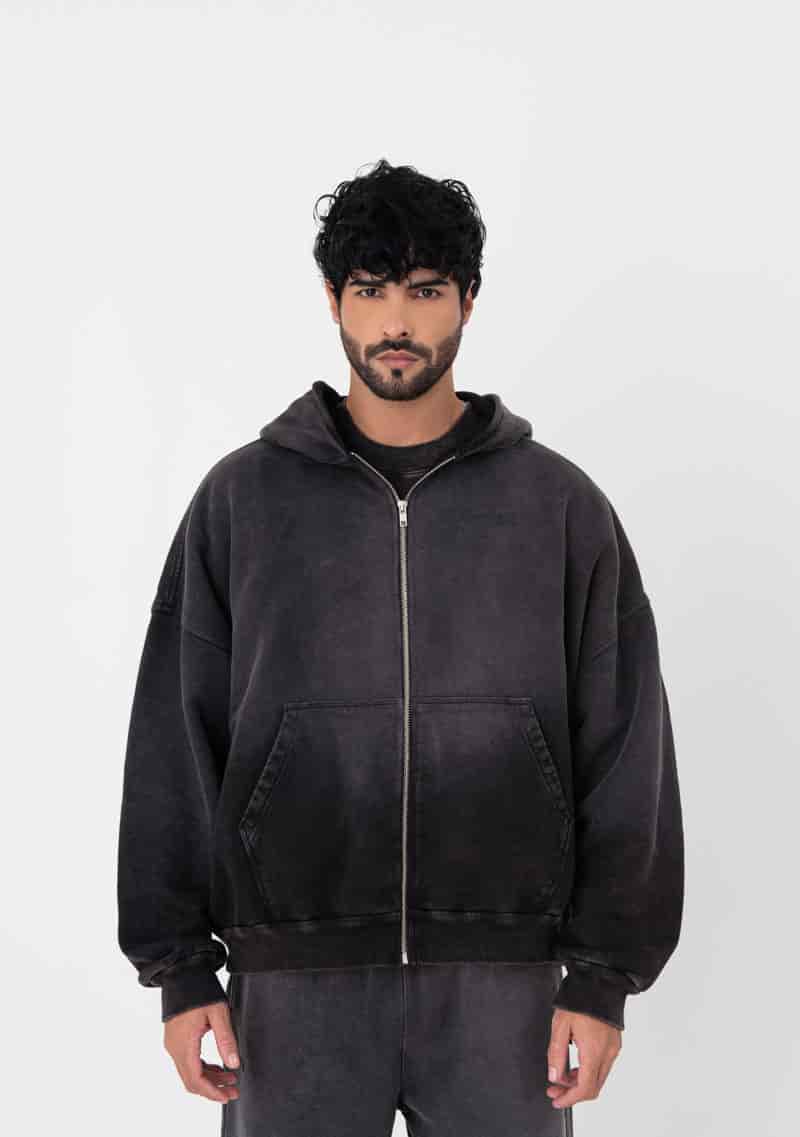 Atelier Grey washed Hoodie - miniatura 2
