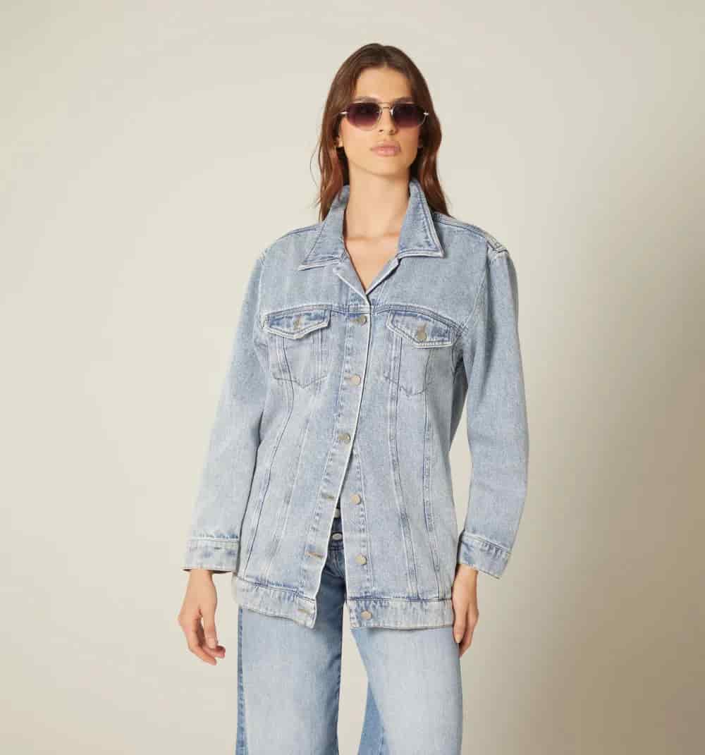 Chaqueta over size larga para mujer - miniatura 6