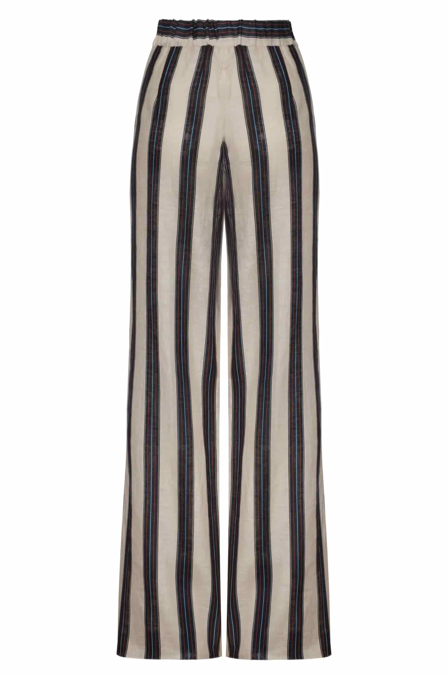 San Benito Linen Pants / Navy Stripes - miniatura 3