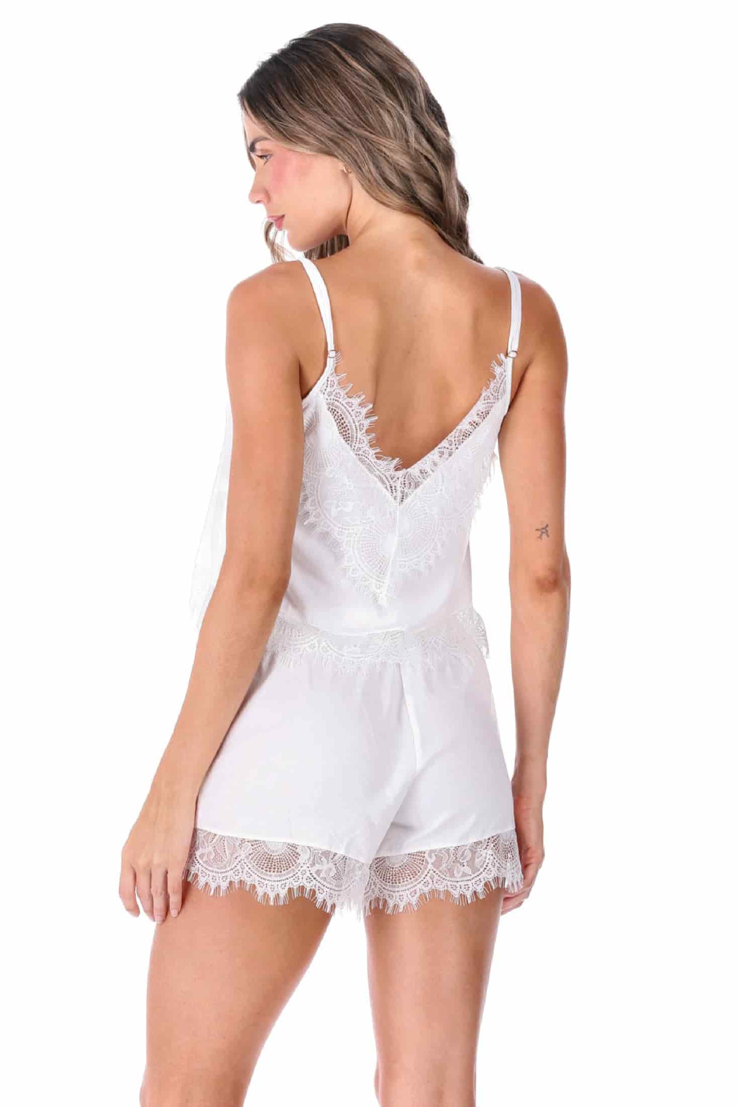 PIJAMA SHORT ELLIPSE VIBRANTE CRUDO - miniatura 2