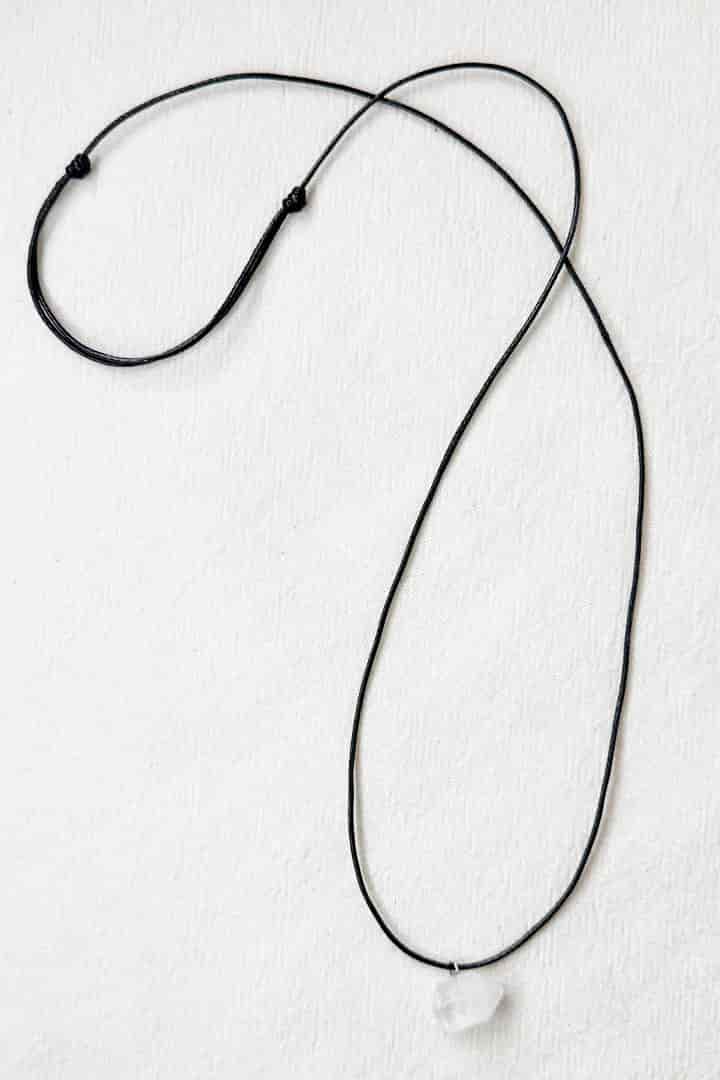 Collar cuerda cristal hexágono - miniatura 4
