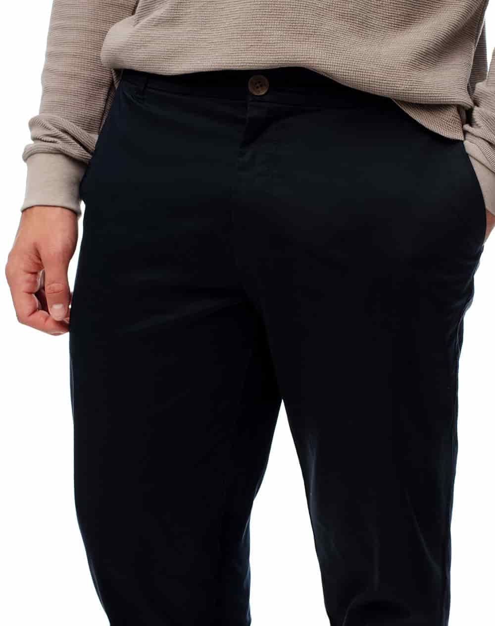 Pantalón regular tiro medio azul hombre - miniatura 5
