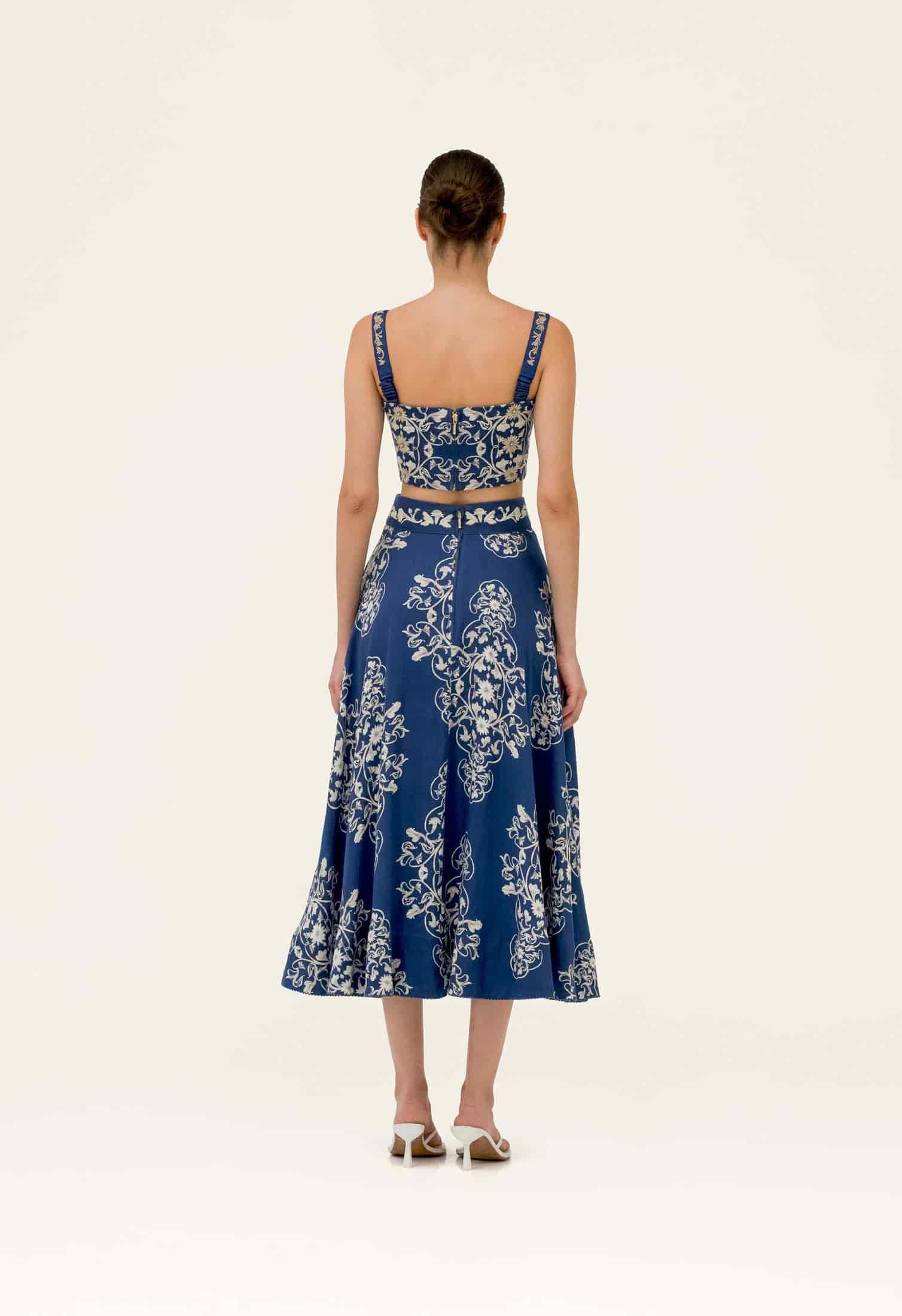 Bergamota Ribbons Maxi Skirt - miniatura 3