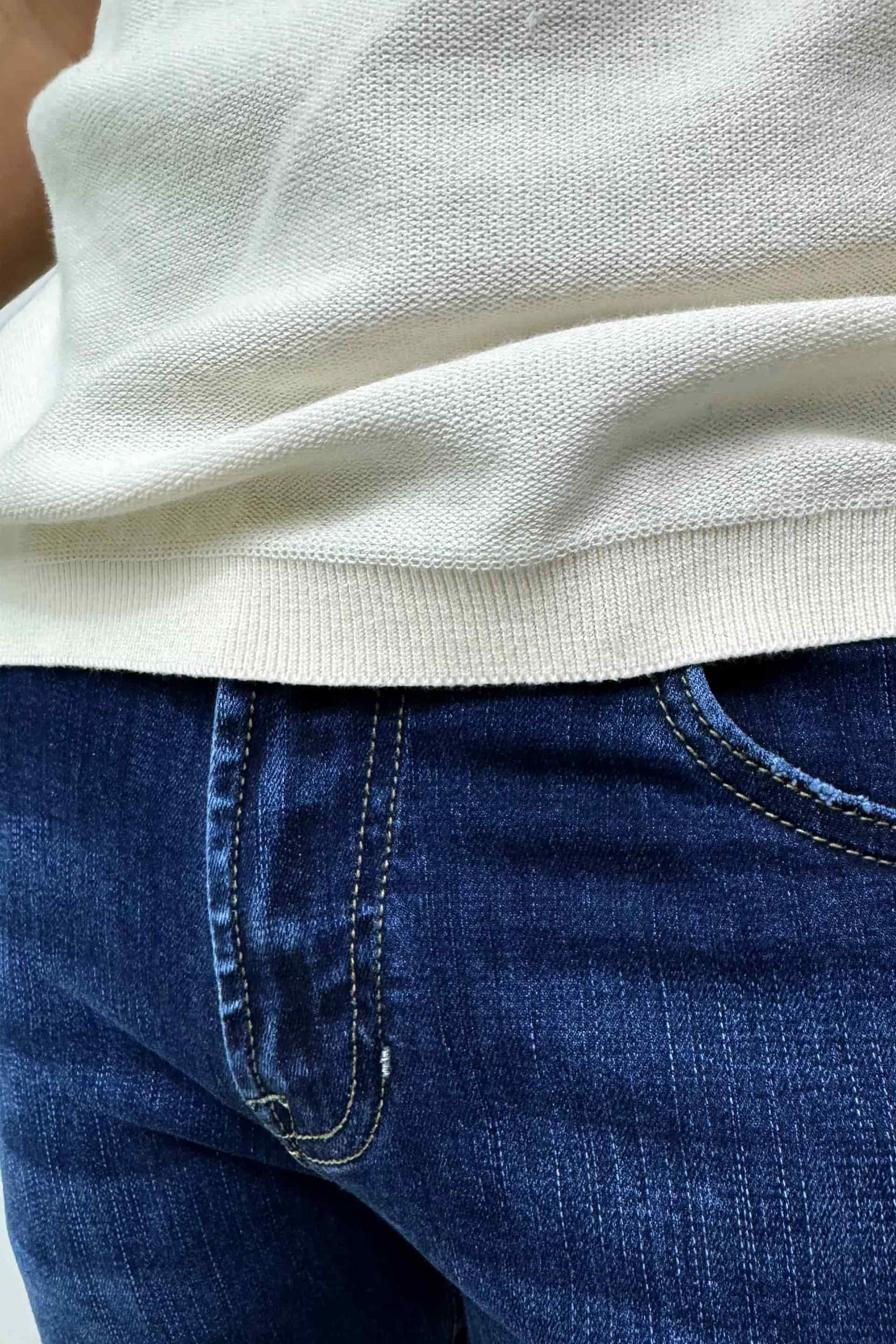 CREW NECK TEJIDA OFF WHITE - miniatura 4