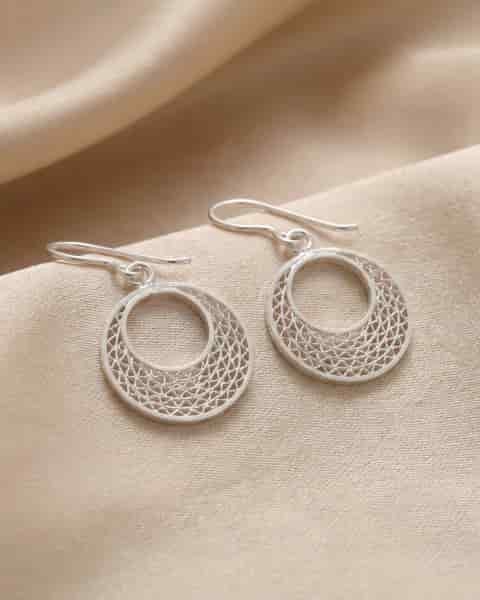 Aretes Flor de Loto Plata ley 950 Filigrana - miniatura 1