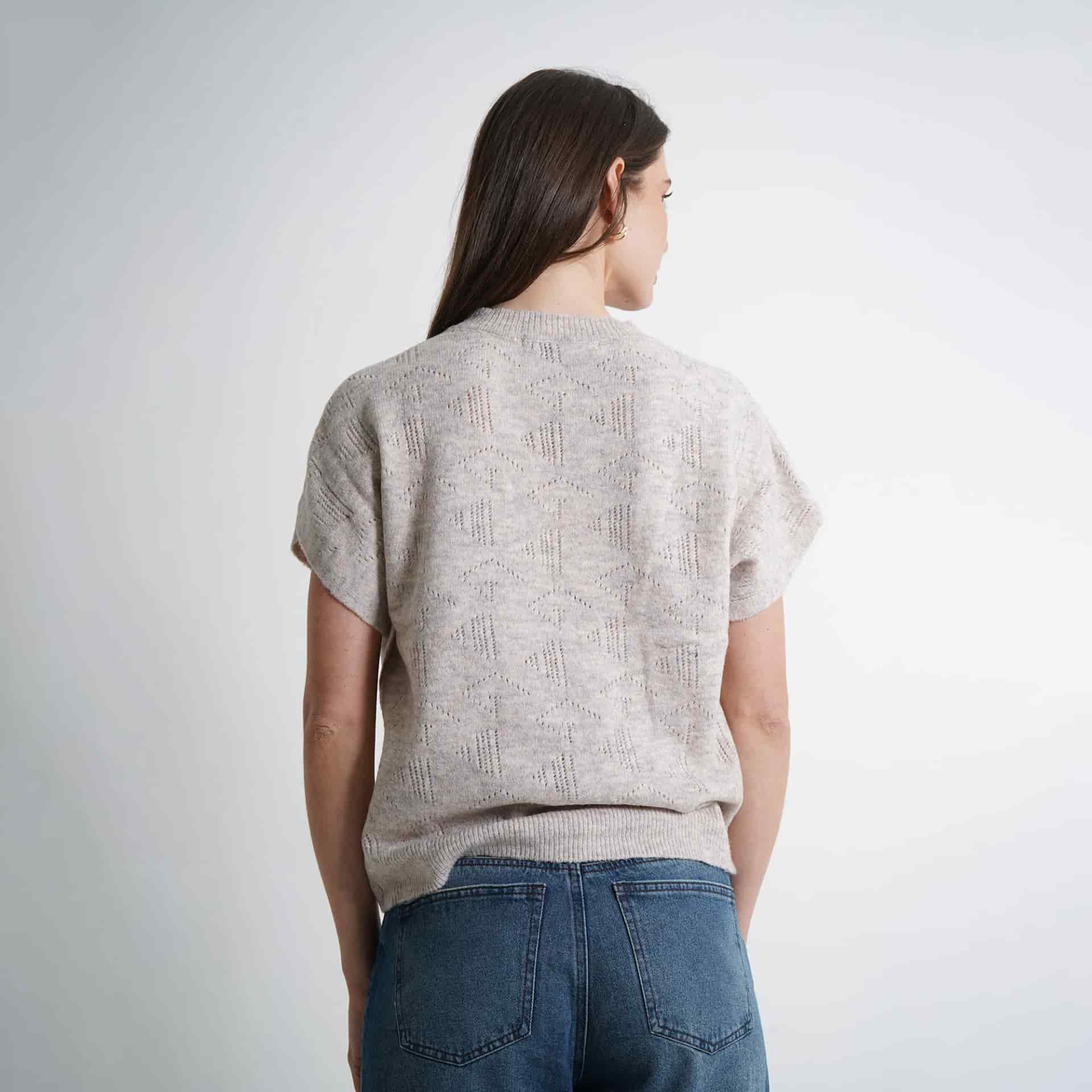 Sweater Cuello Redondo Manga Corta - miniatura 5