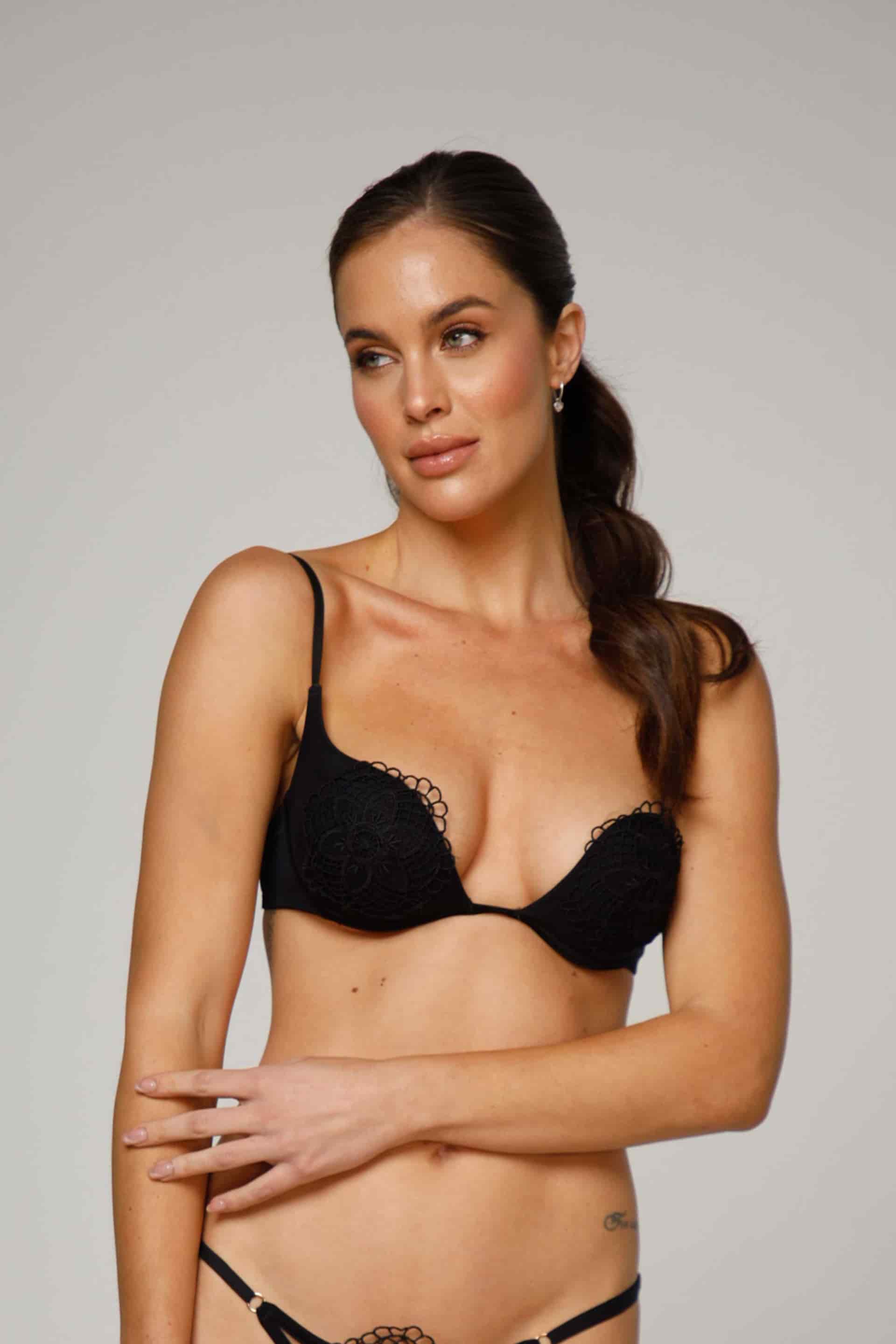 BRASIER CON COPA Y ARO ELLIPSE NEGRO - miniatura 1
