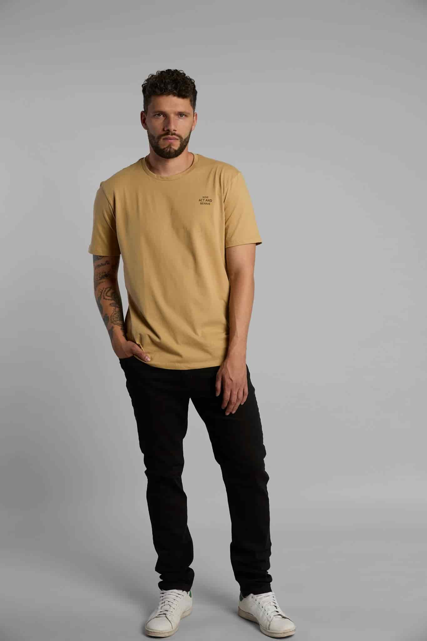 Camiseta Move Act Behave Beige - miniatura 8