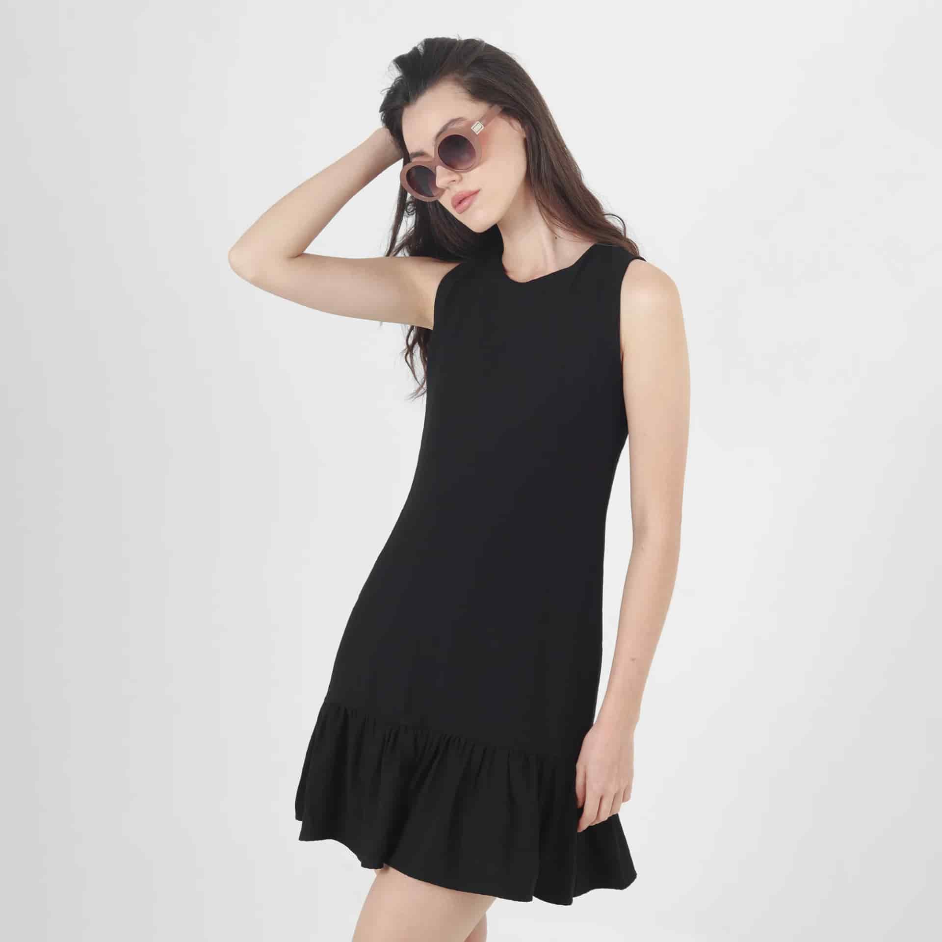 Vestido Cuello Redondo Manga Sisa - miniatura 4