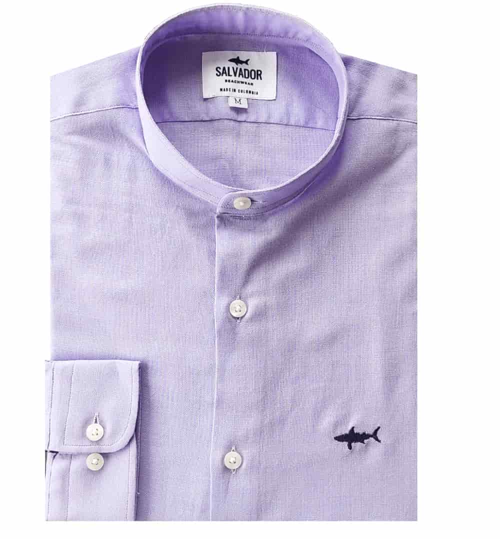 CAMISA NERU SALVADOR LILA - miniatura 1