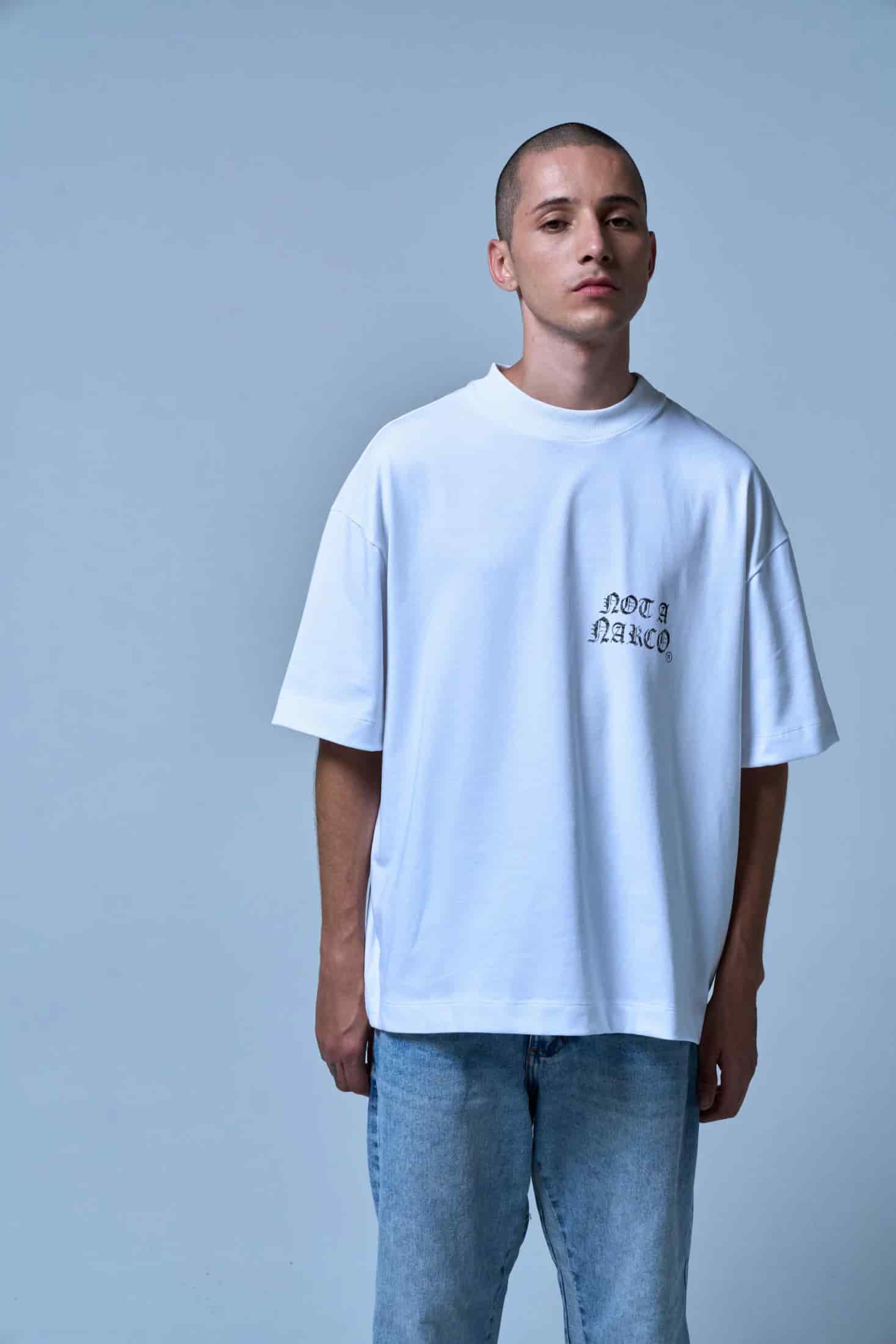 NOT A NARCO FW25 WHITE T-SHIRT - miniatura 8